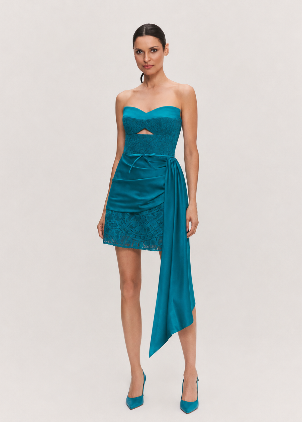 VESTIDO CURTO PAOLA AZUL SALINA