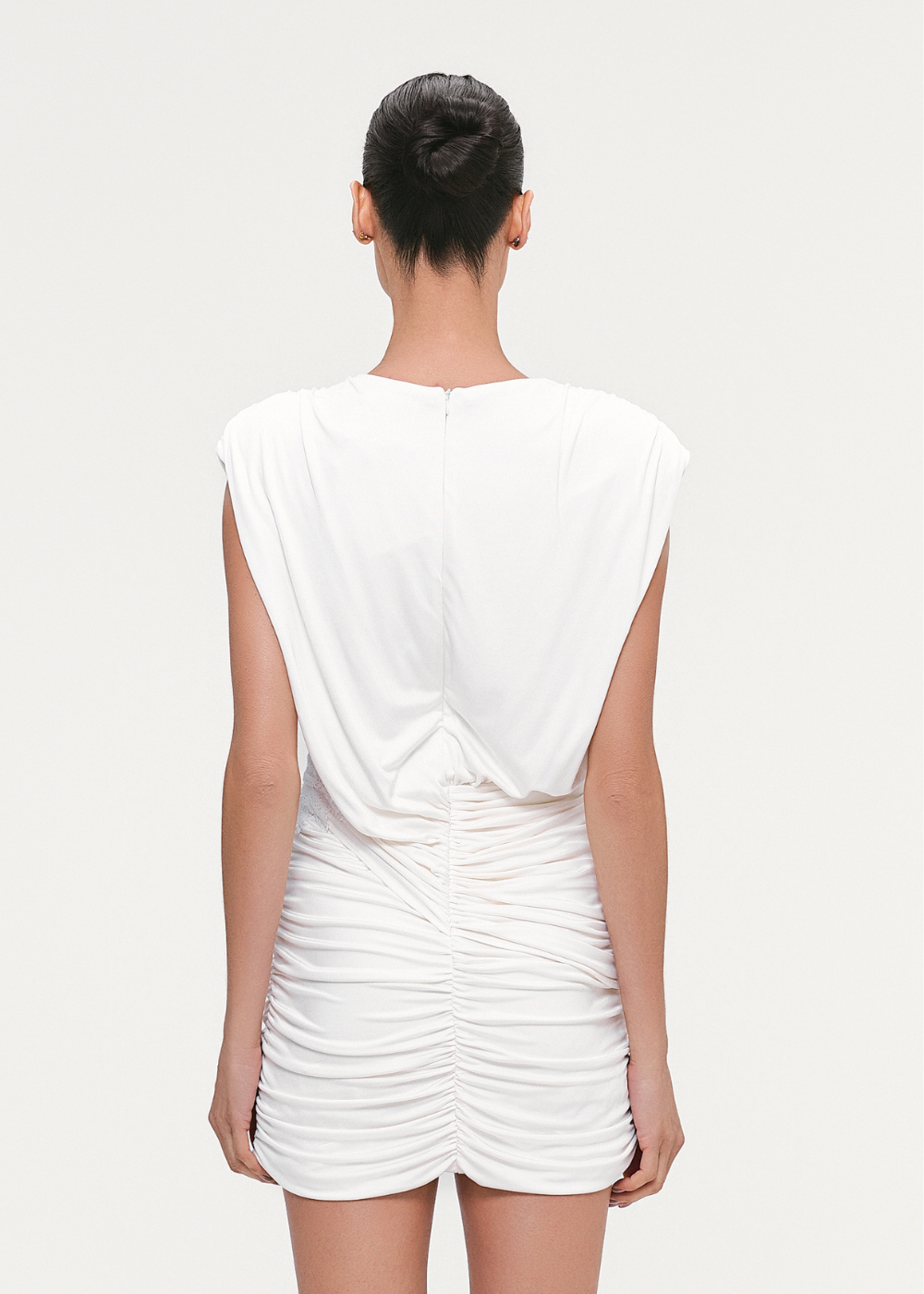 VESTIDO CURTO LOREA OFF WHITE