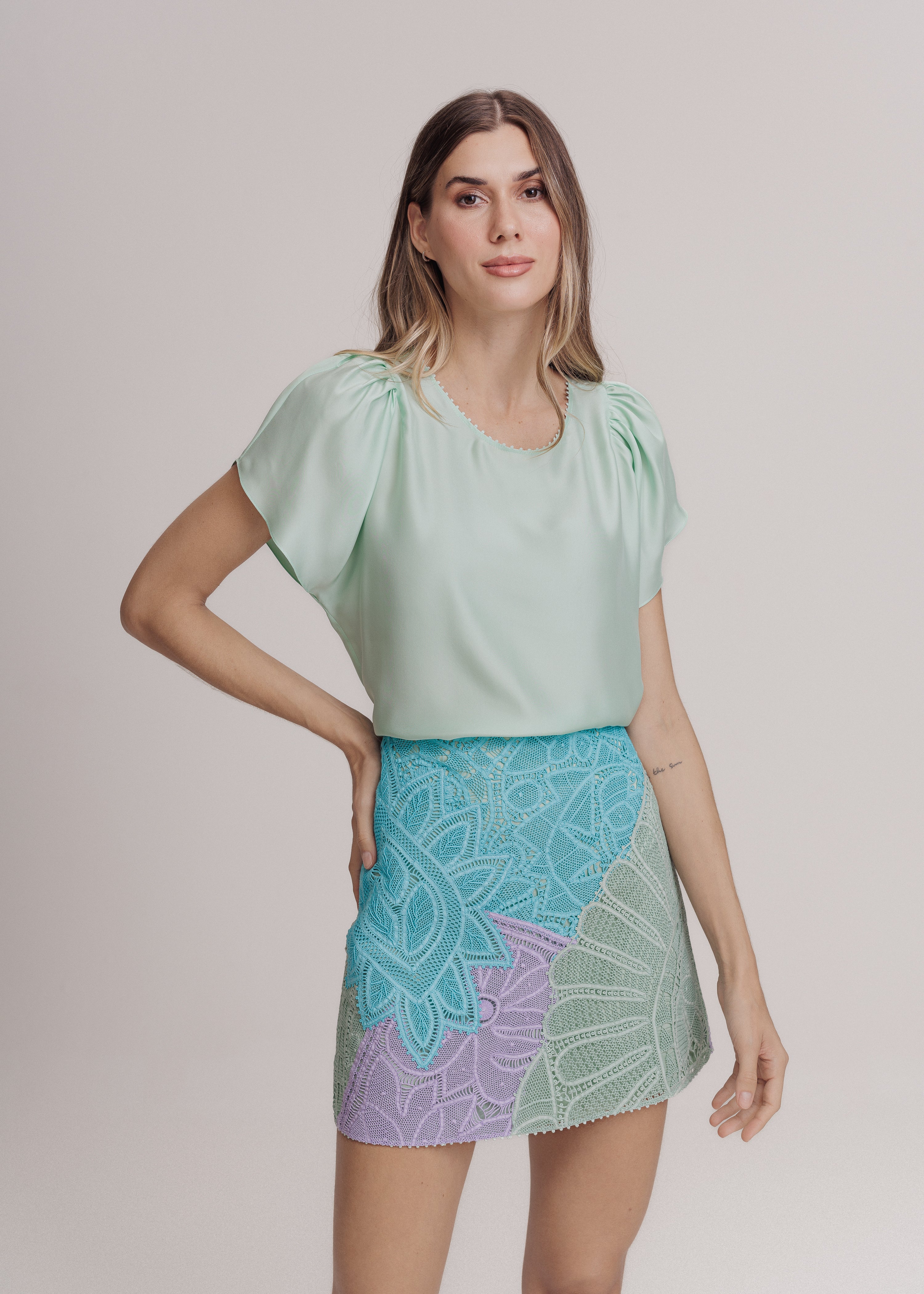 BLUSA GEORGINA VERDE AMALFI