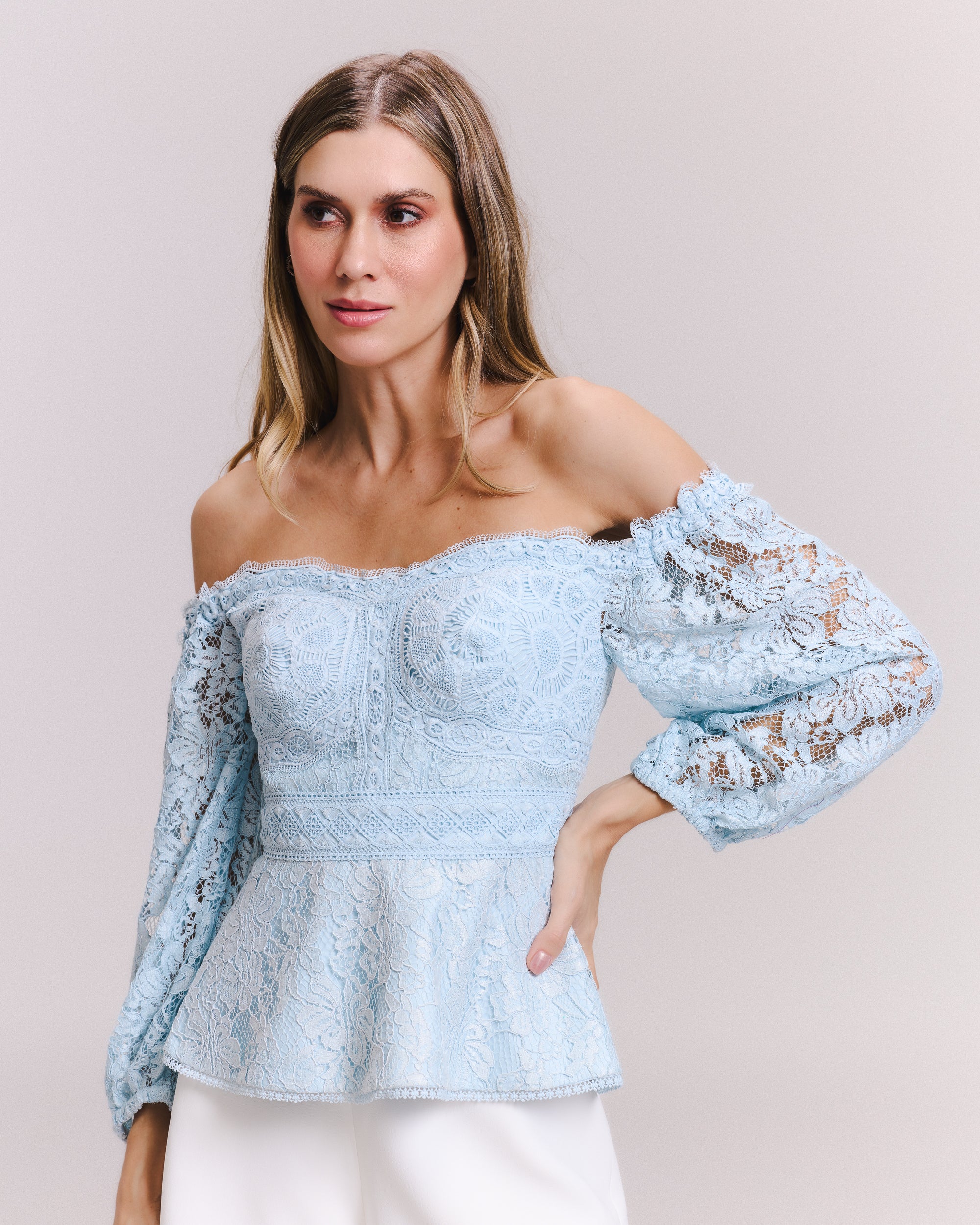 BLUSA GISELA AZUL CERULEAN