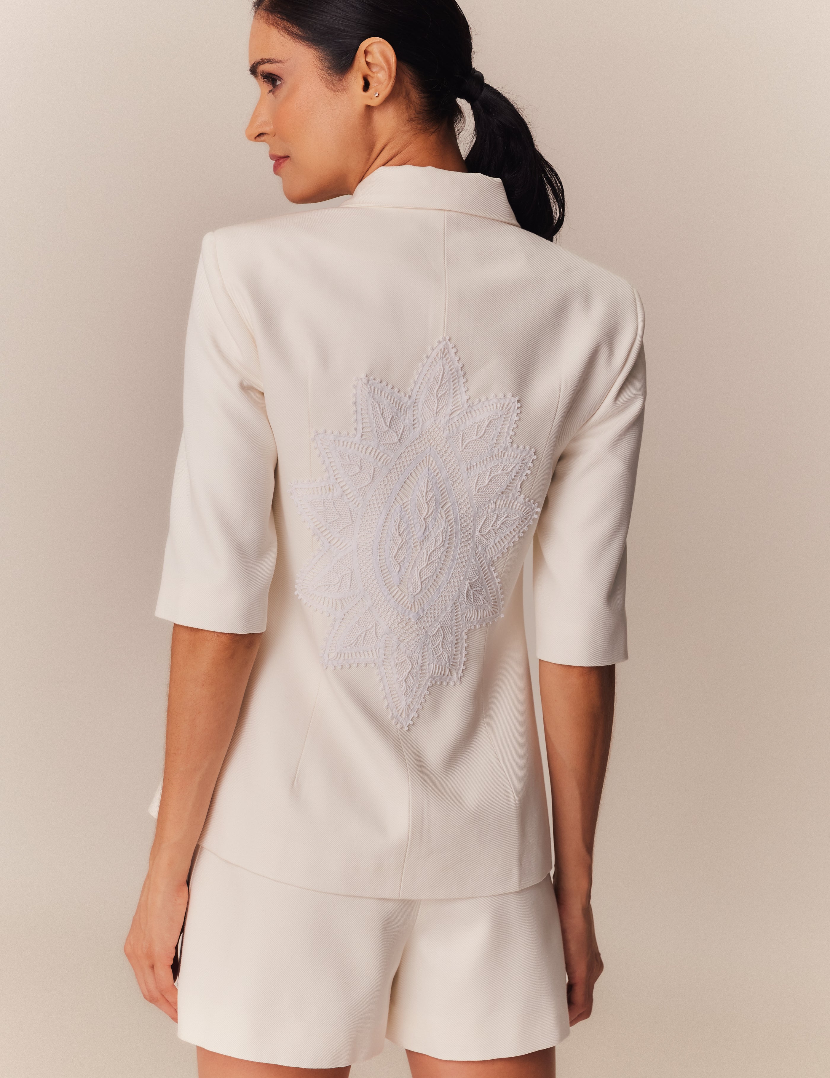 SHORTS PRISCILA OFF WHITE