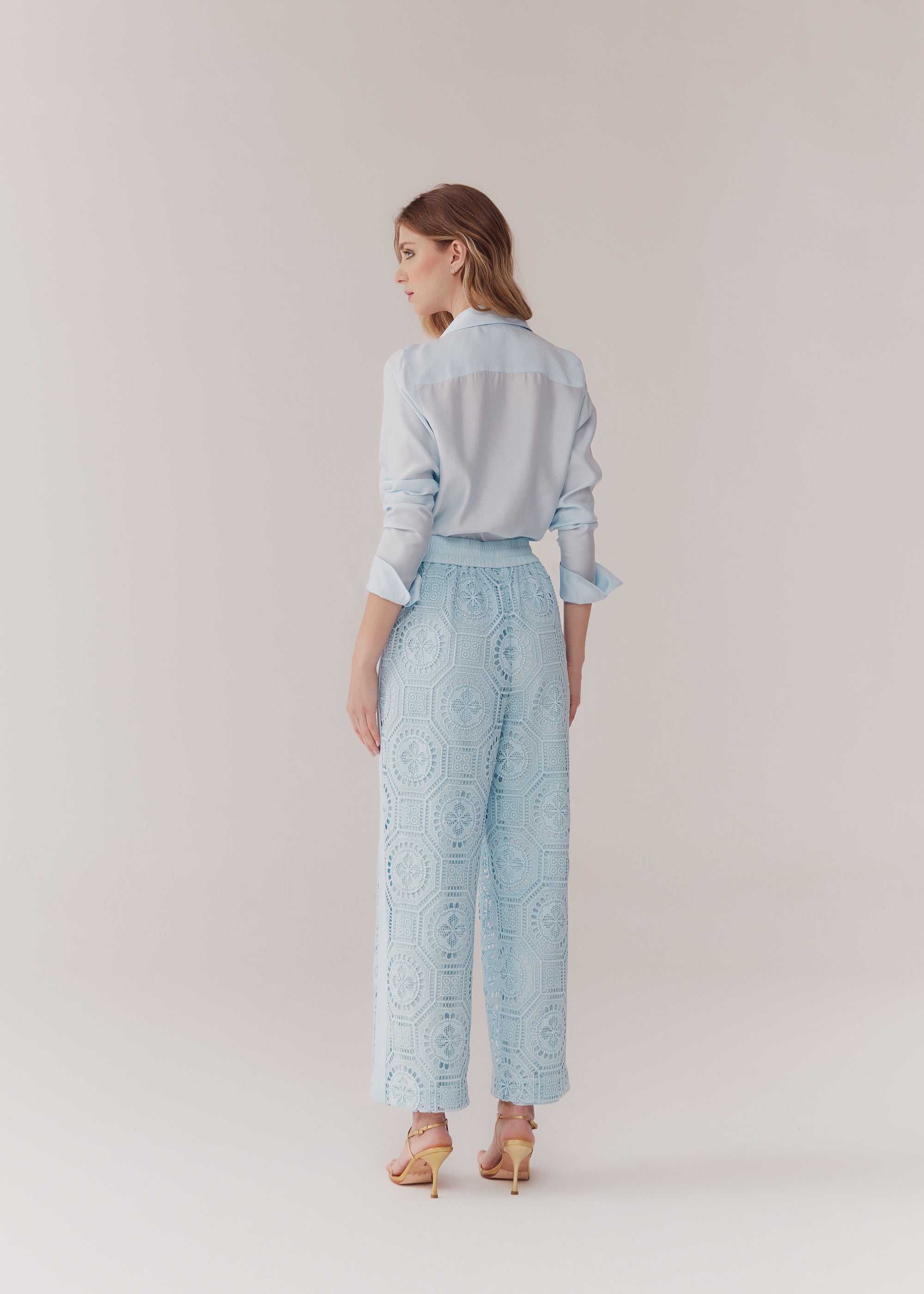 CALÇA SERENA AZUL CERULEAN