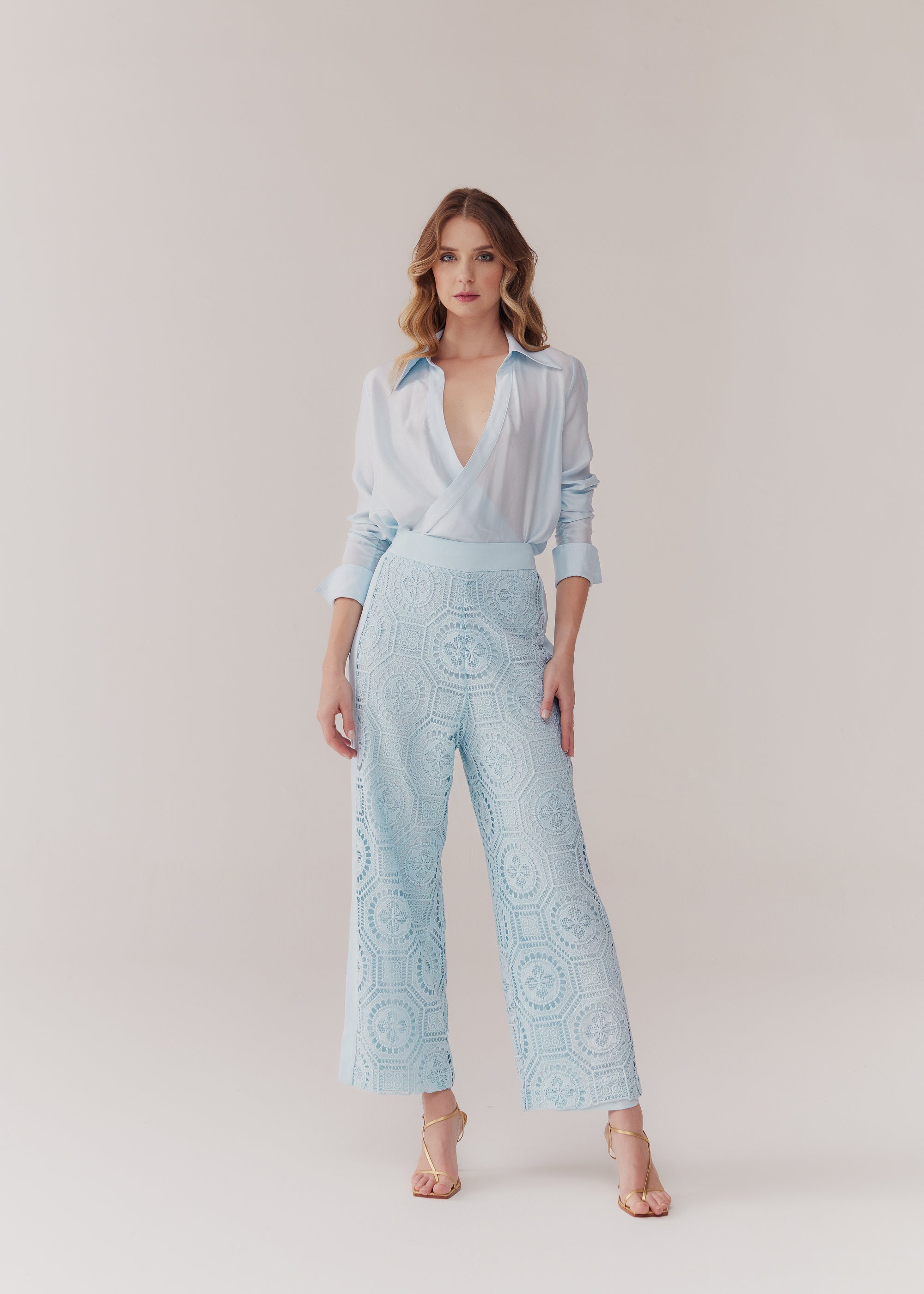 CALÇA SERENA AZUL CERULEAN