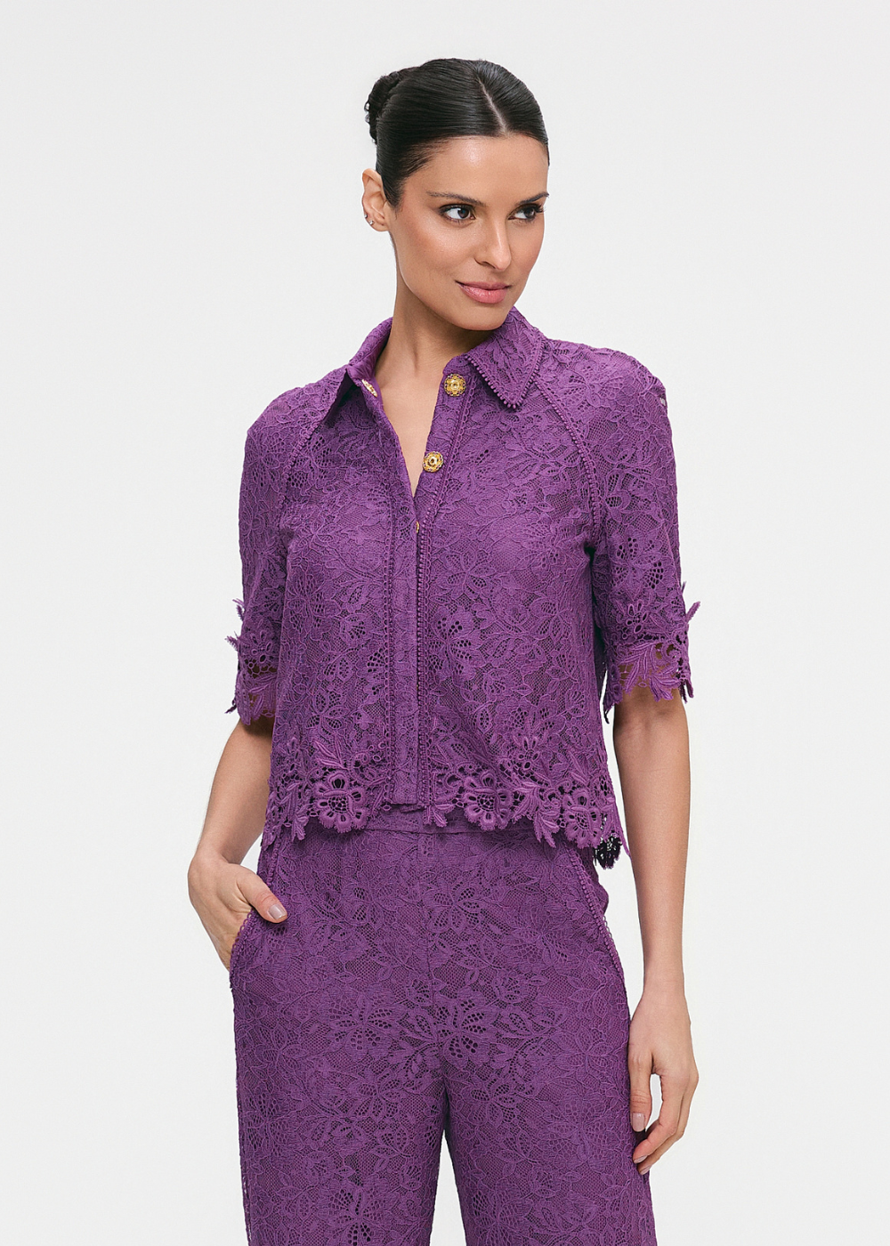 CAMISA LIS VIOLETA DO MAR