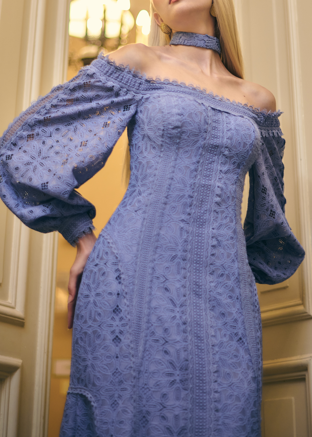 VESTIDO LONGO LOLA AZUL BOHEMIO