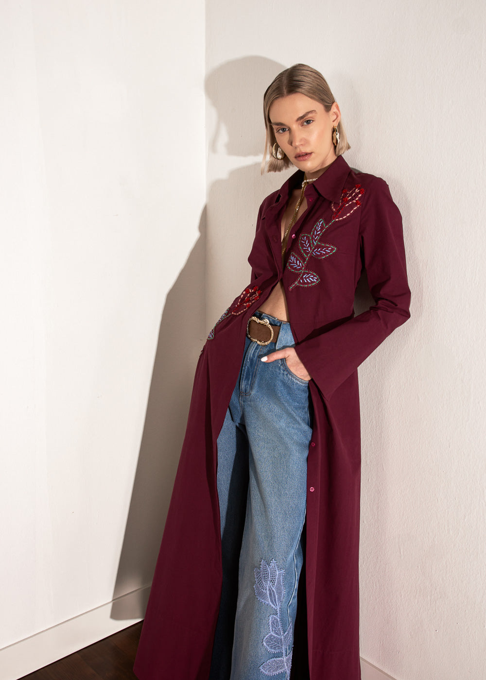 VESTIDO LONGO EMILIA VINHO MAHOGANY