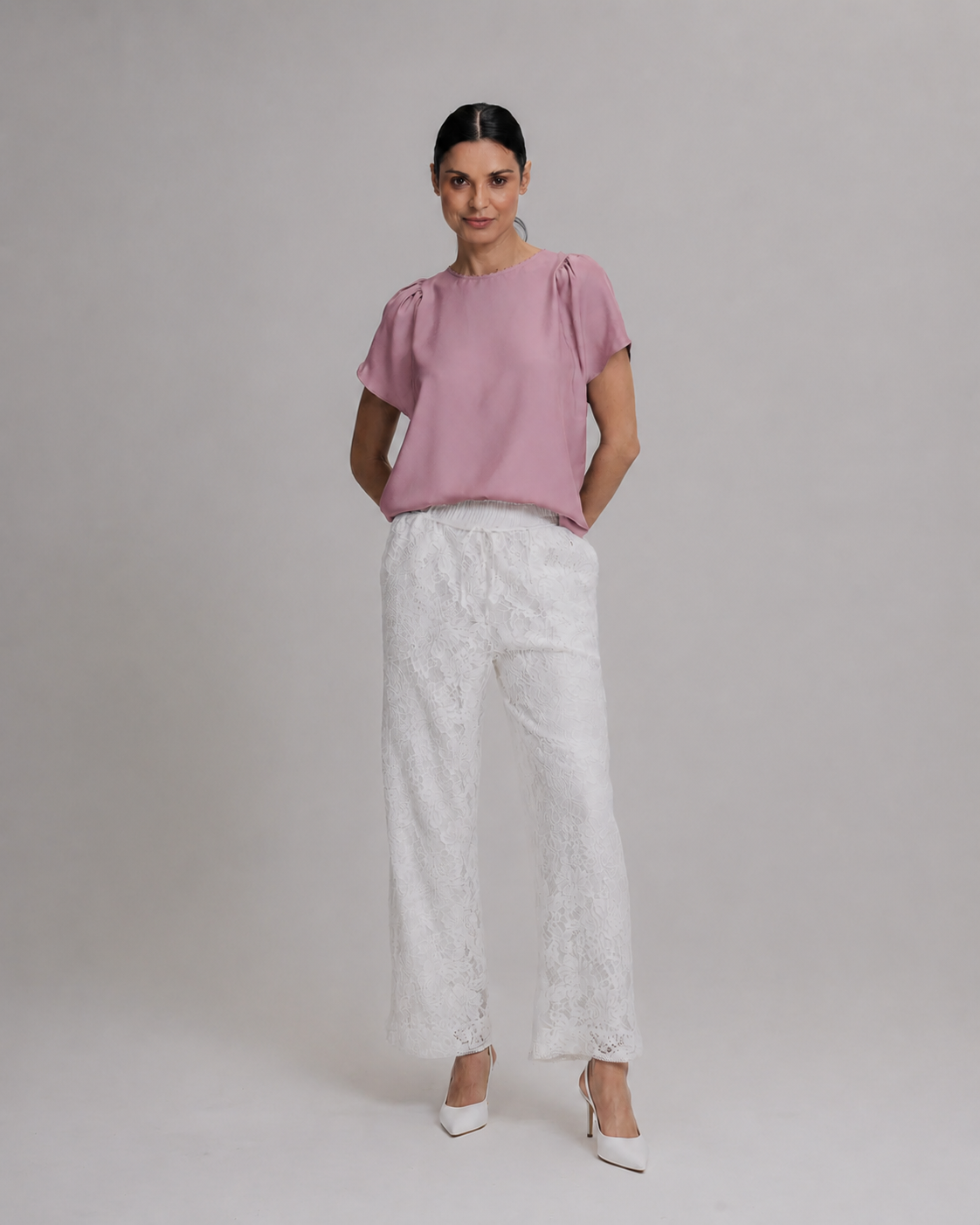 BLUSA GEORGINA ROSA MALVA