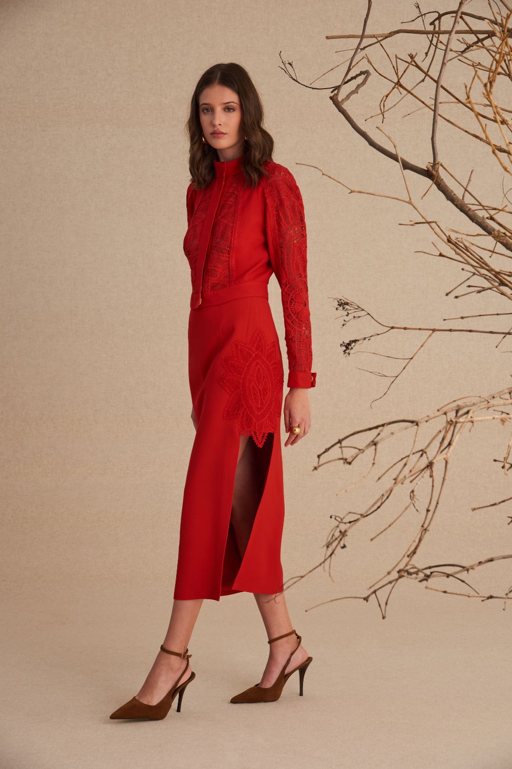 JAQUETA MILENA VERMELHO CARMIN