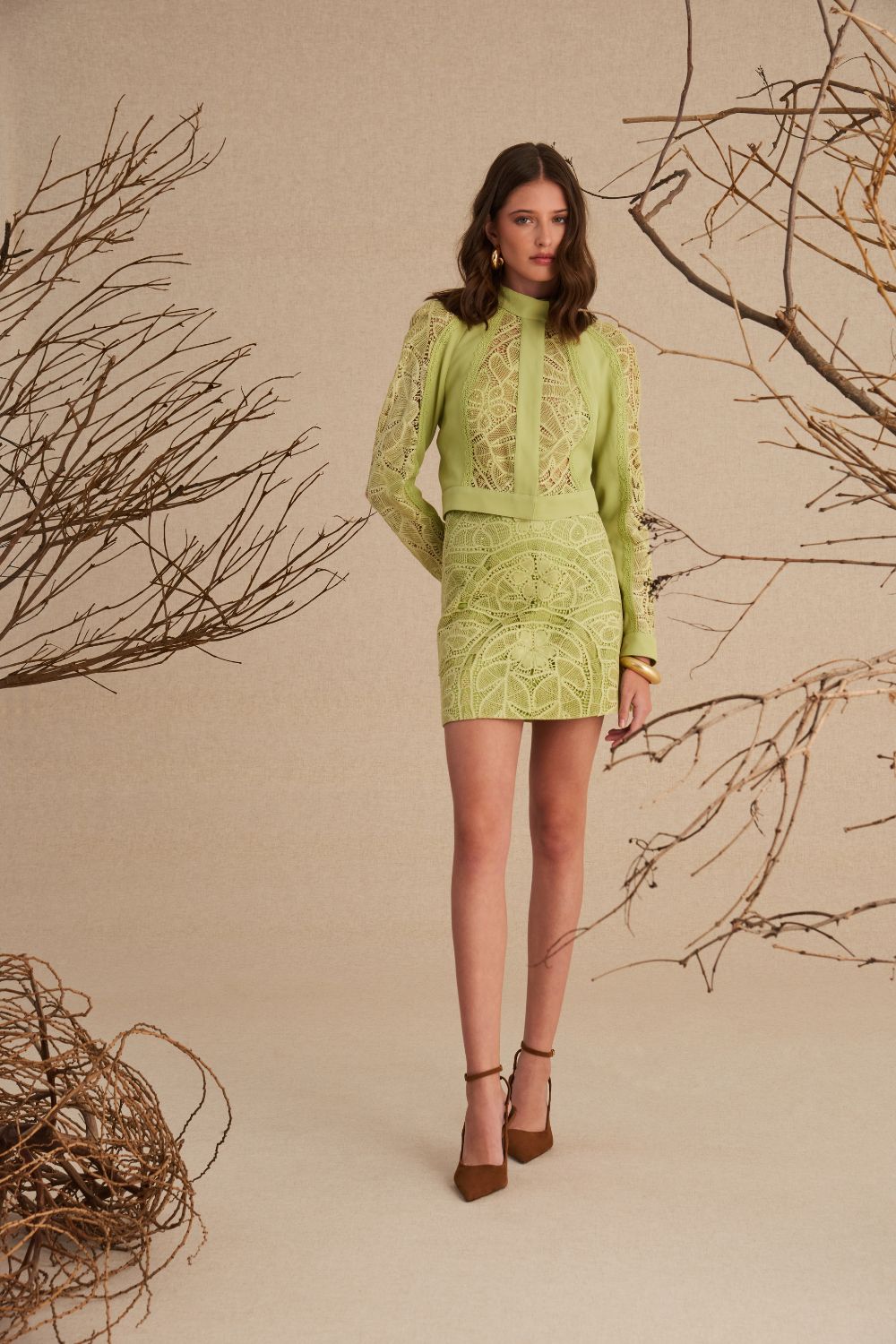 SAIA CURTA PALOMA VERDE AVOCADO