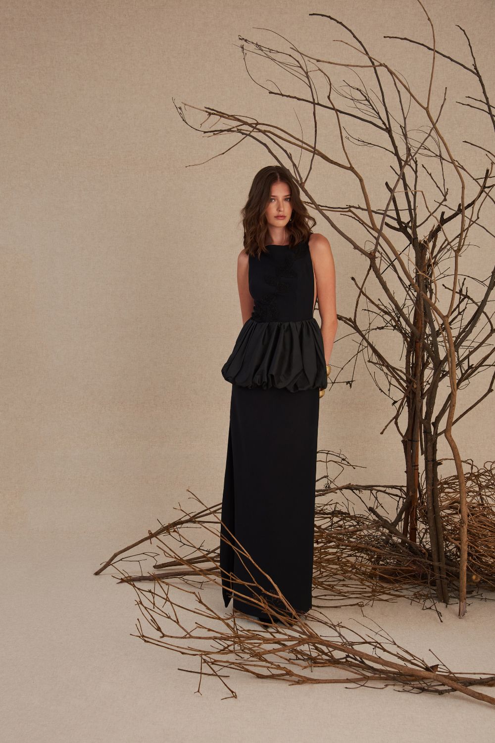 VESTIDO LONGO VIRGINIA PRETO