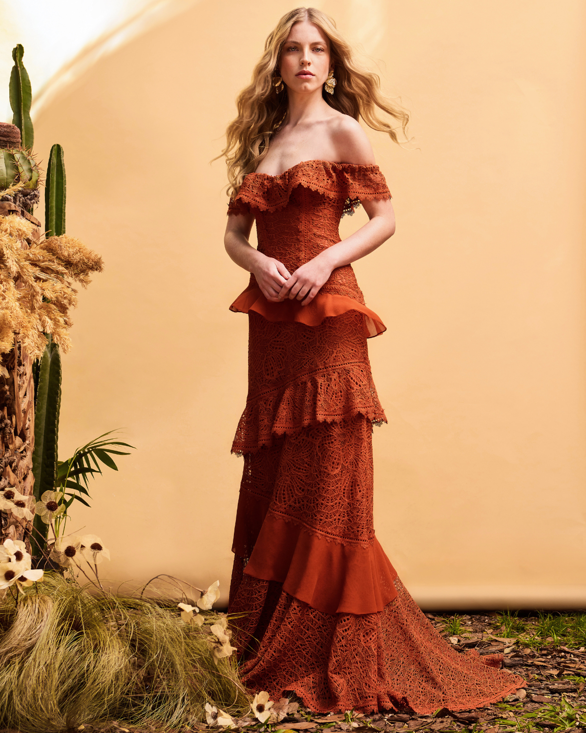 VESTIDO LONGO INGRID URUCUM