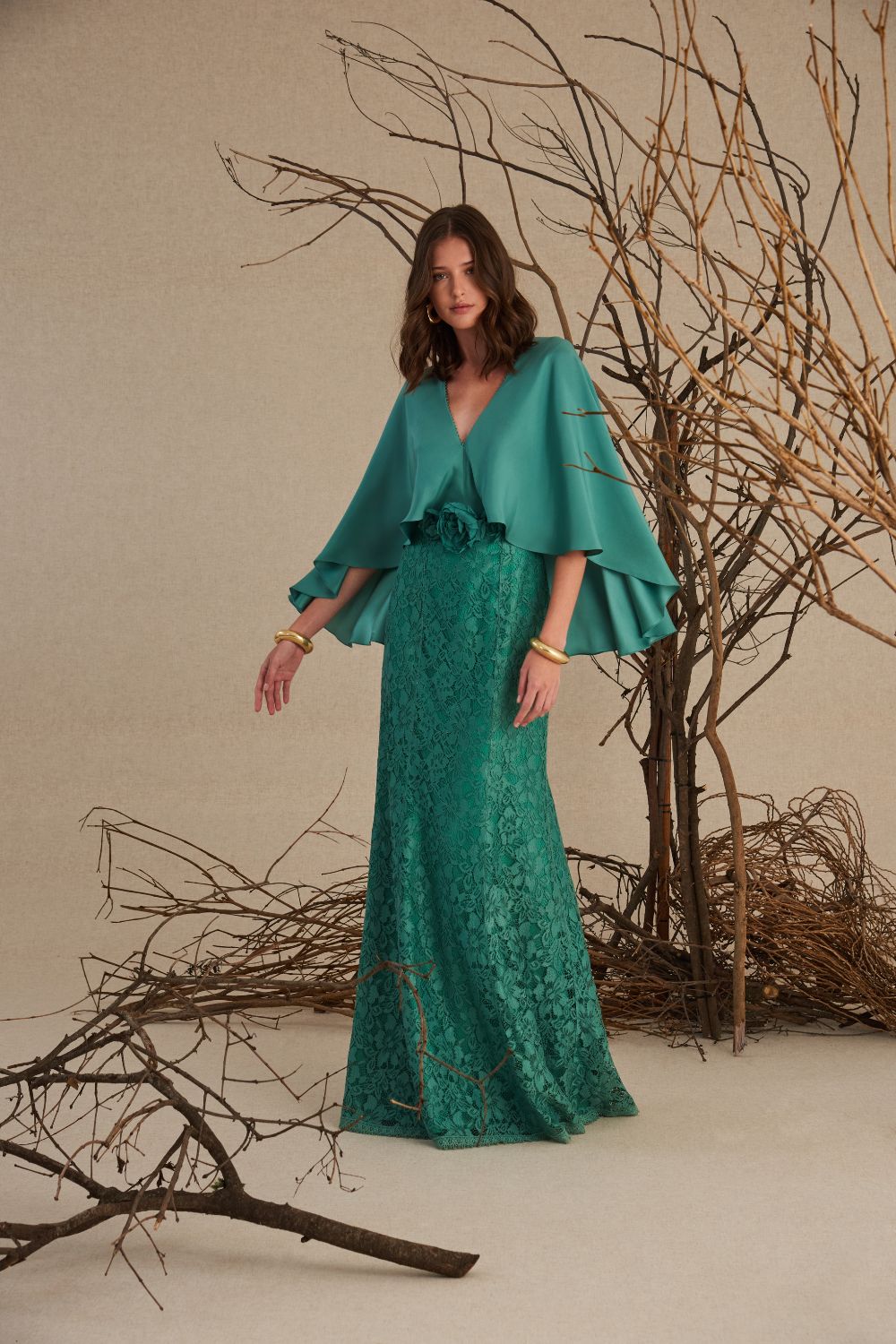 VESTIDO LONGO MAYARA VERDE ALGA