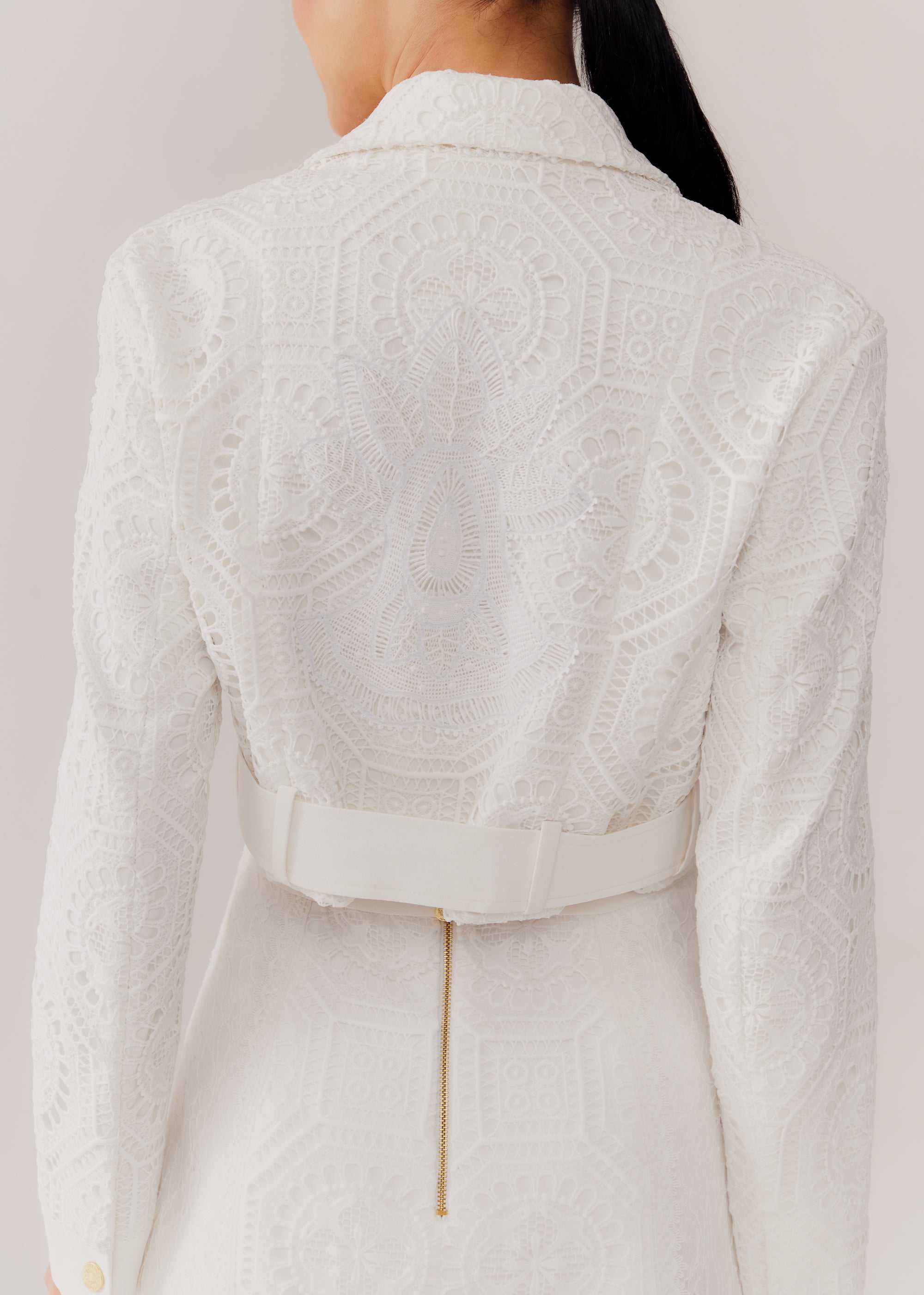 JAQUETA BIKER MARI OFF WHITE