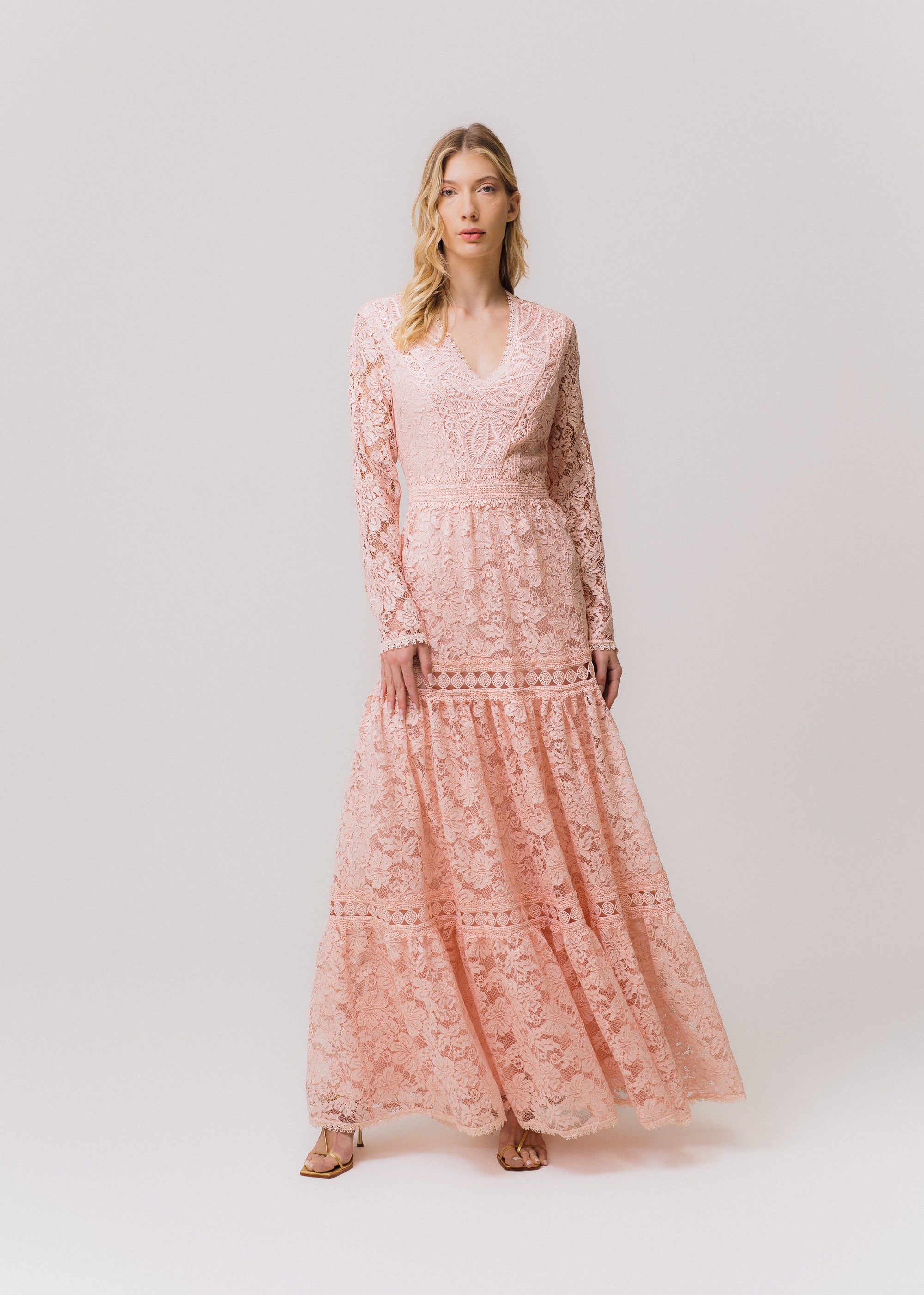 VESTIDO LONGO CARMIN ROSA VITORIA