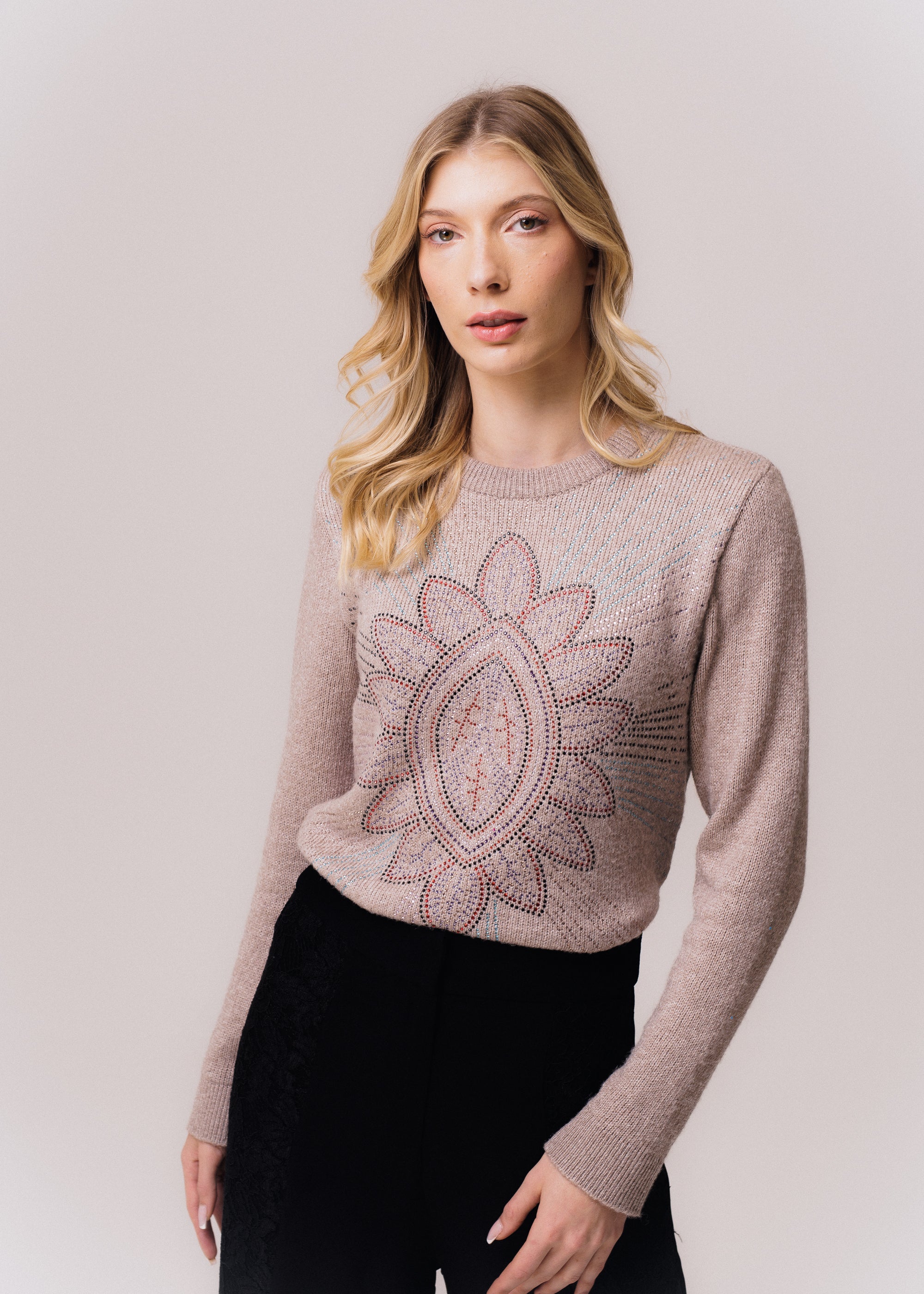 BLUSA TRICOT JULIETA MANDACARU CINZA