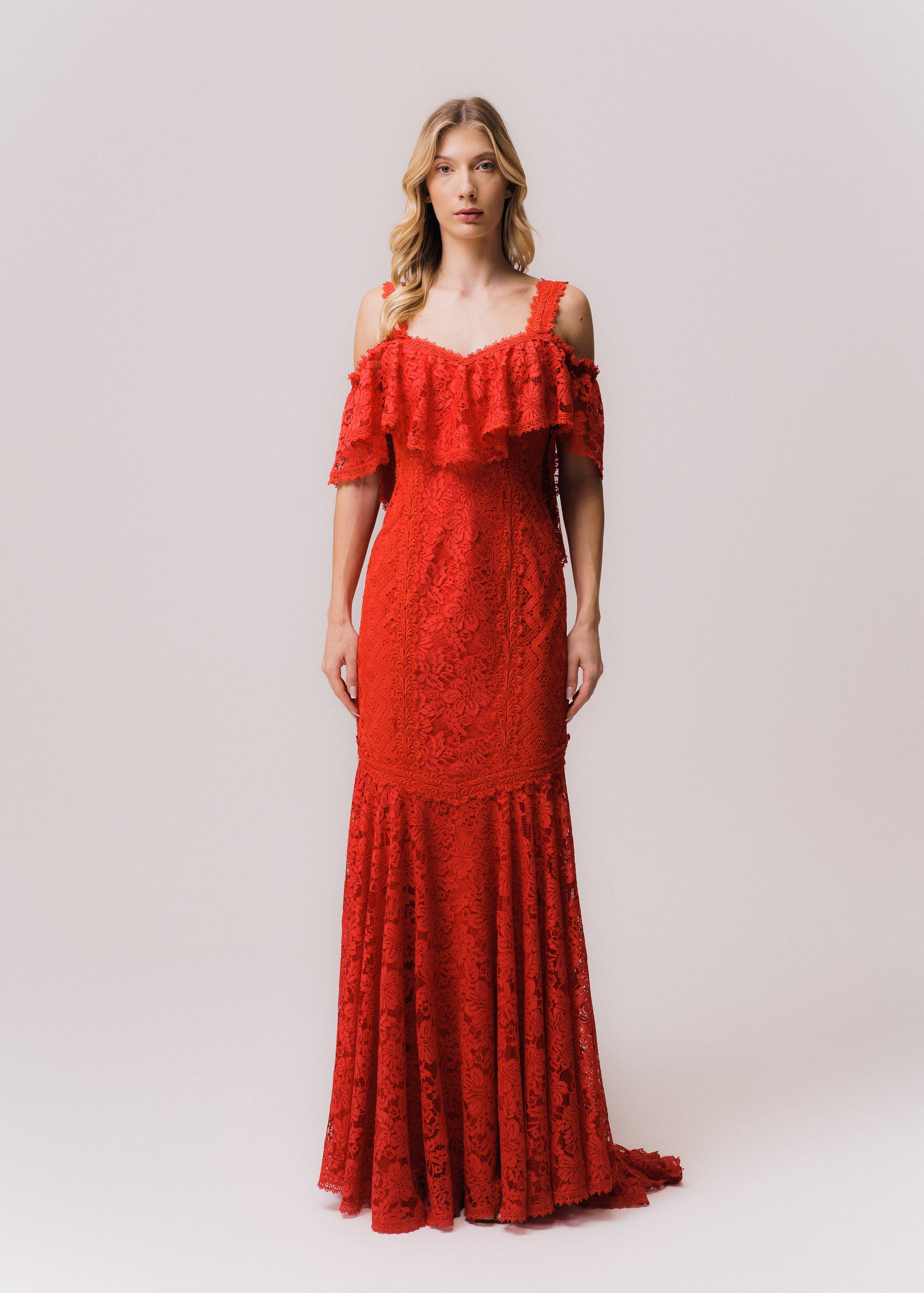 VESTIDO LONGO OLIVIA VERMELHO MARY