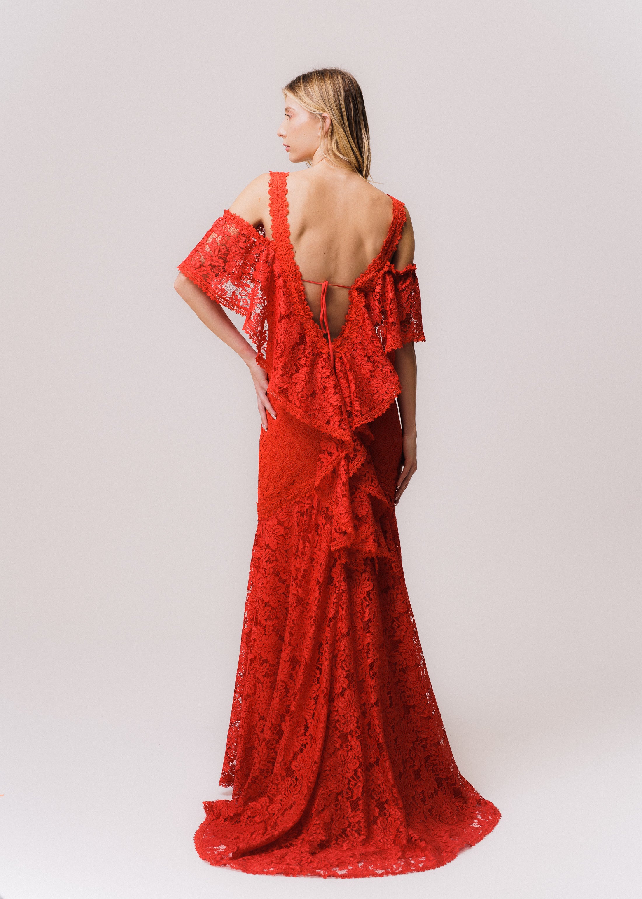 VESTIDO LONGO OLIVIA VERMELHO MARY