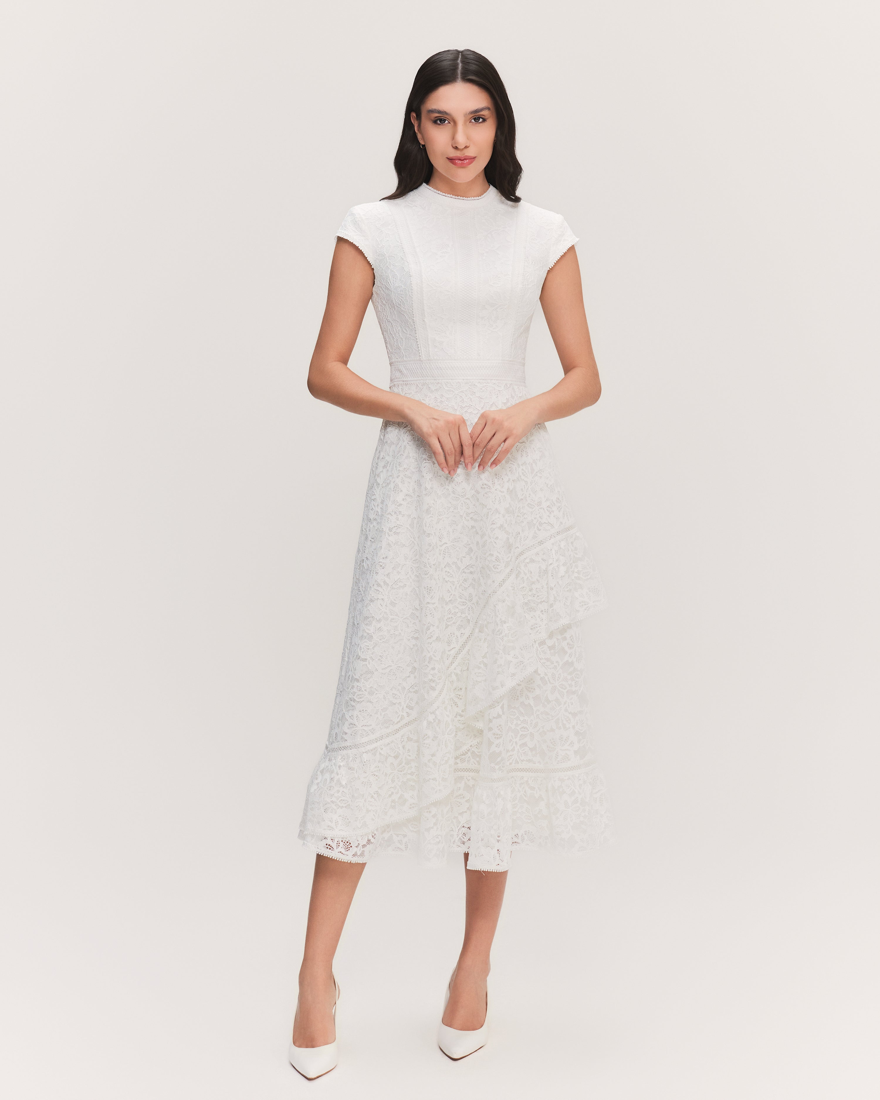 VESTIDO MIDI MARINA OFF WHITE