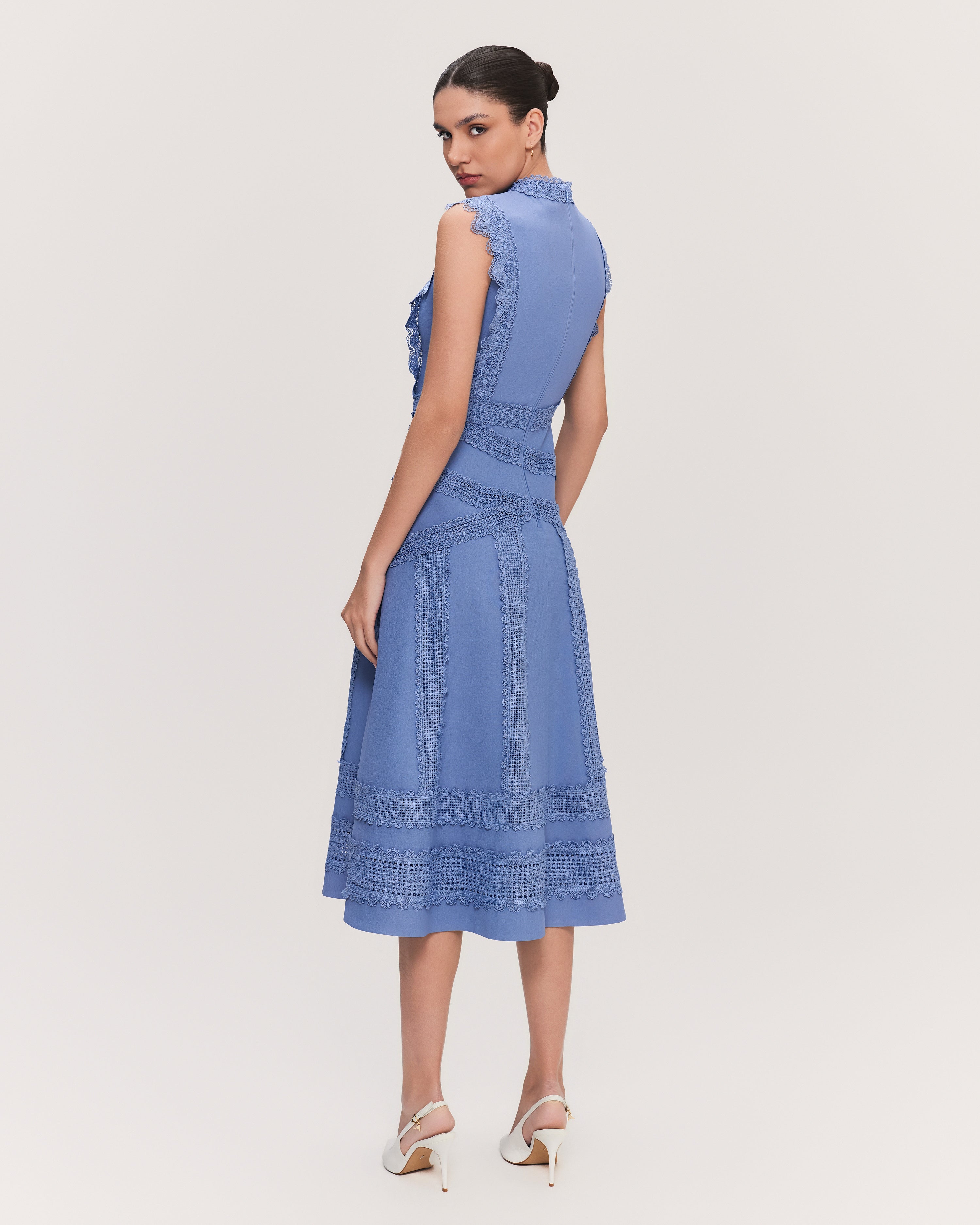 VESTIDO MIDI ISABEL AZUL BOHEMIO