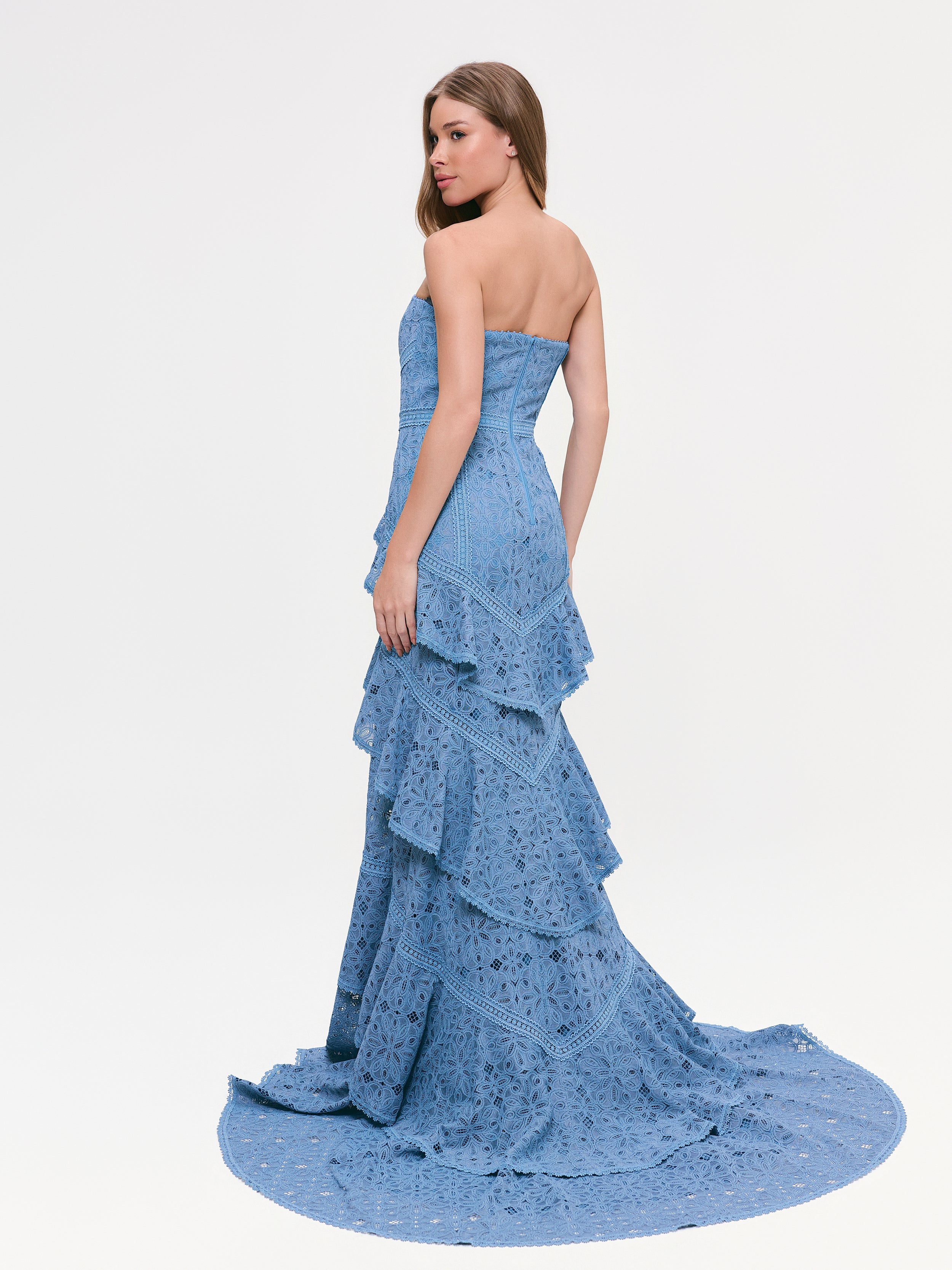 VESTIDO LONGO VIVIANE AZUL BOREAL