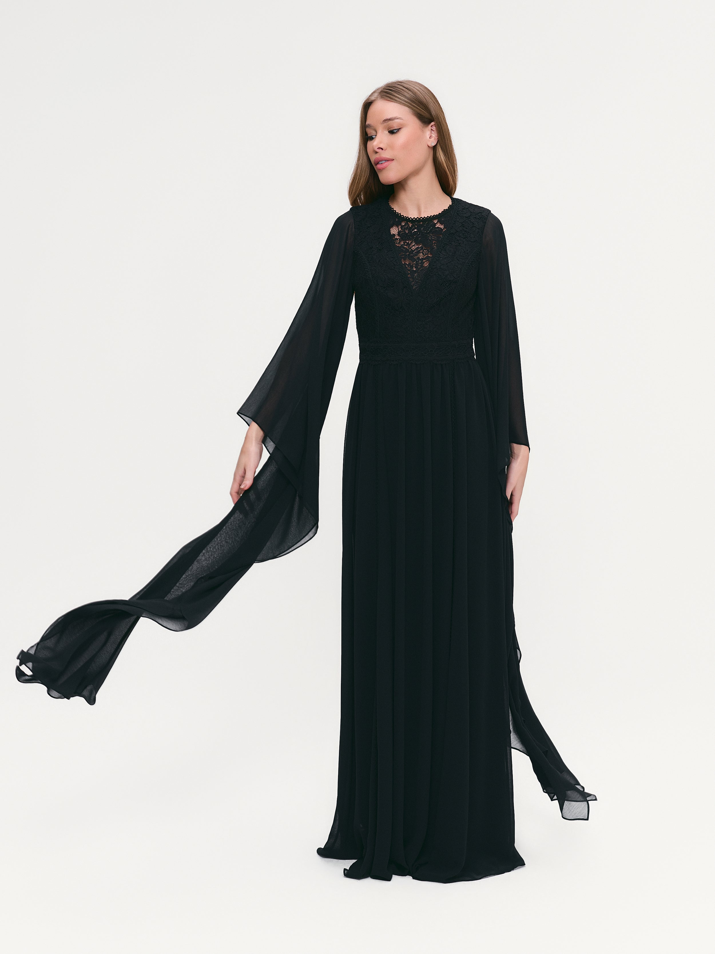 VESTIDO LONGO SAMIRA PRETO