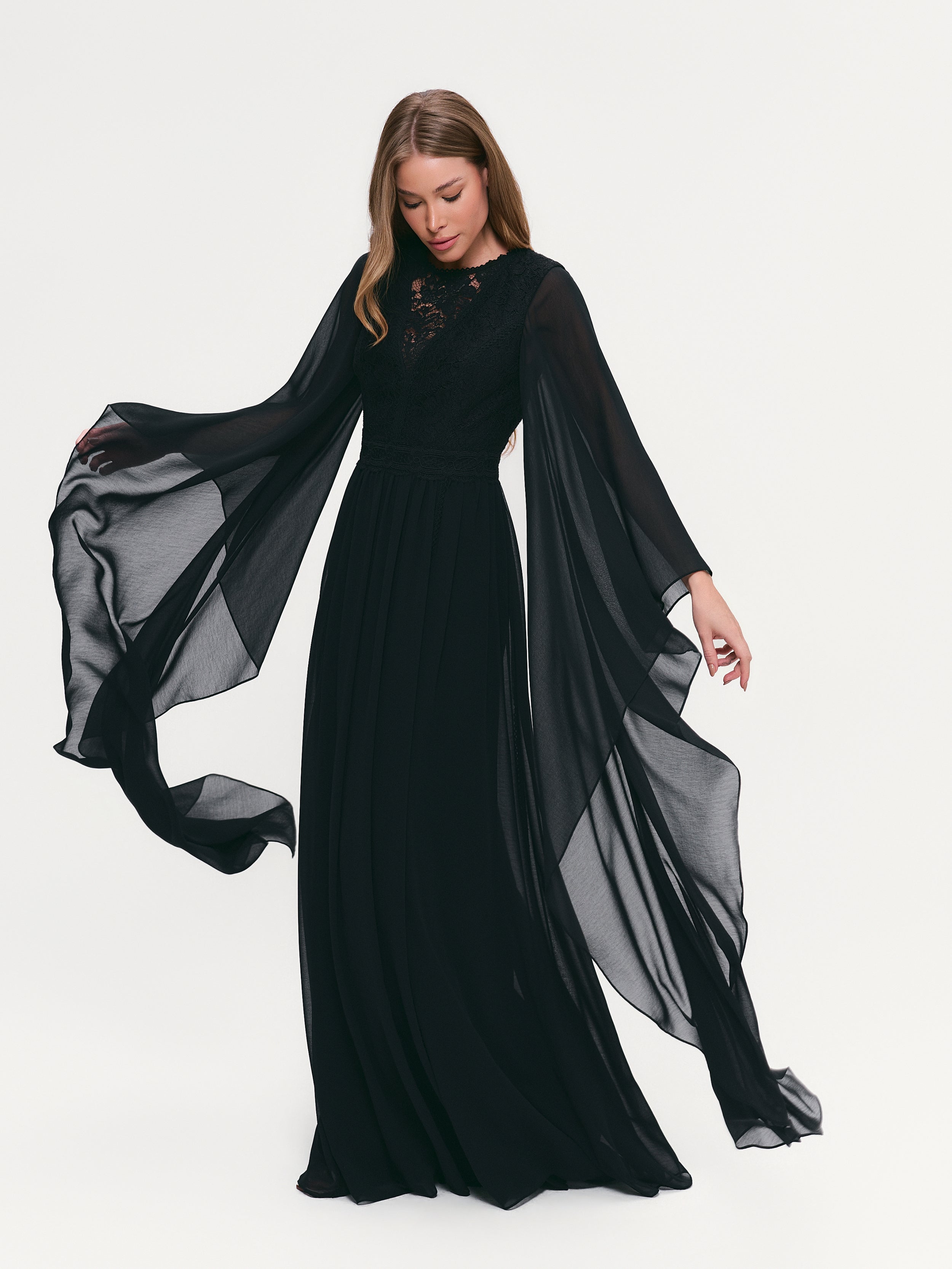 VESTIDO LONGO SAMIRA PRETO