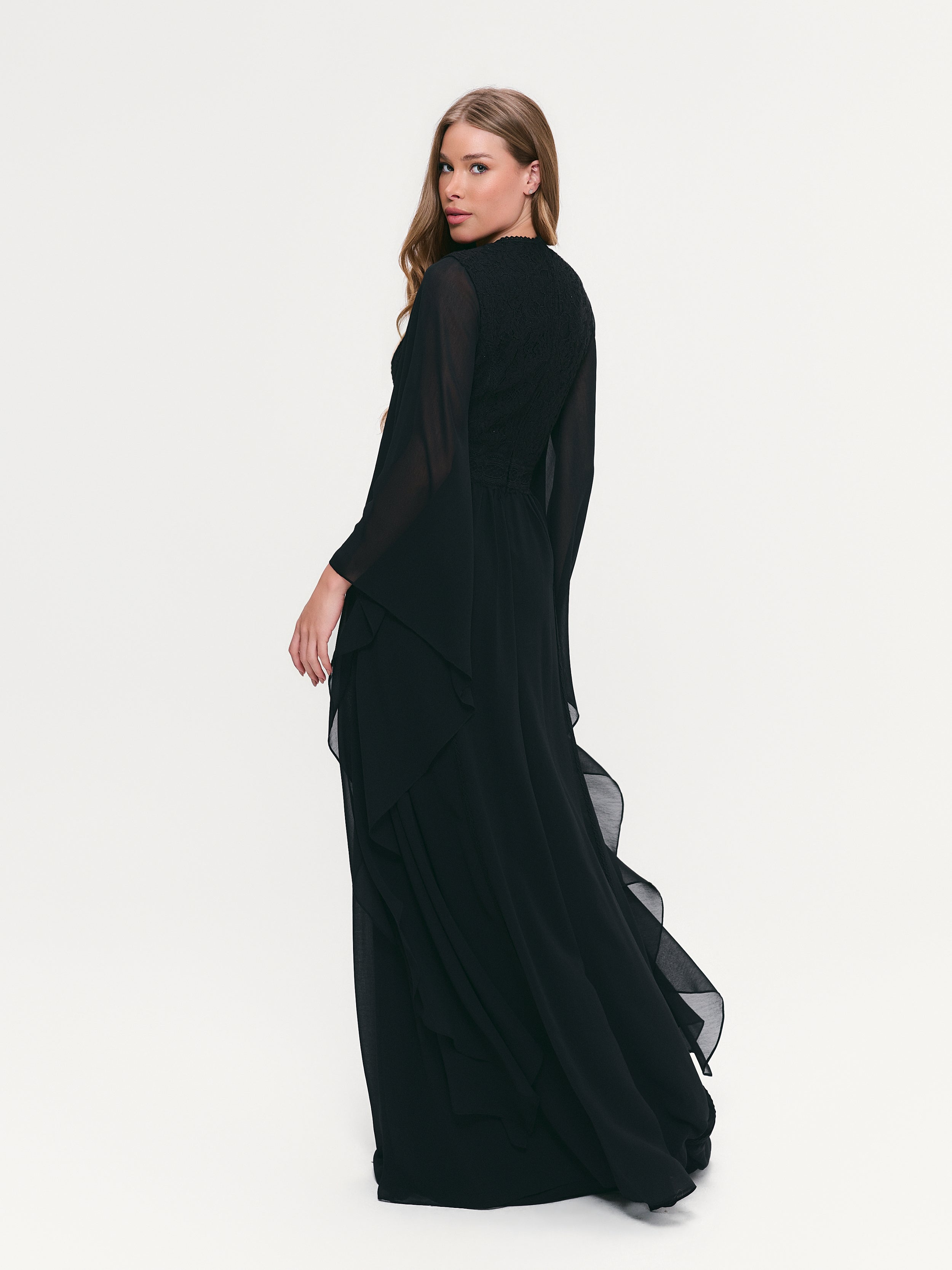 VESTIDO LONGO SAMIRA PRETO