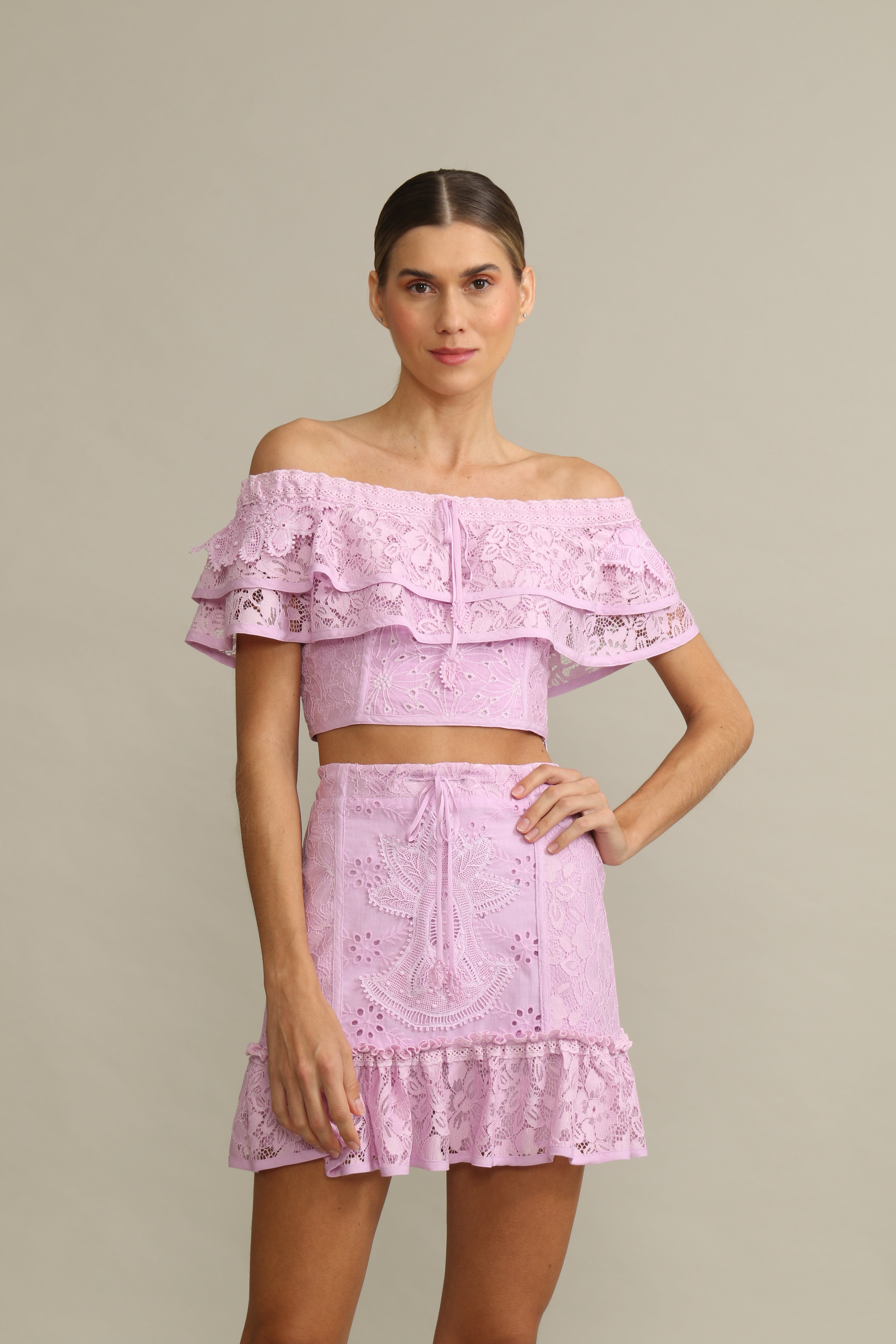 TOP ROBERTA OFF WHITE JASMIN