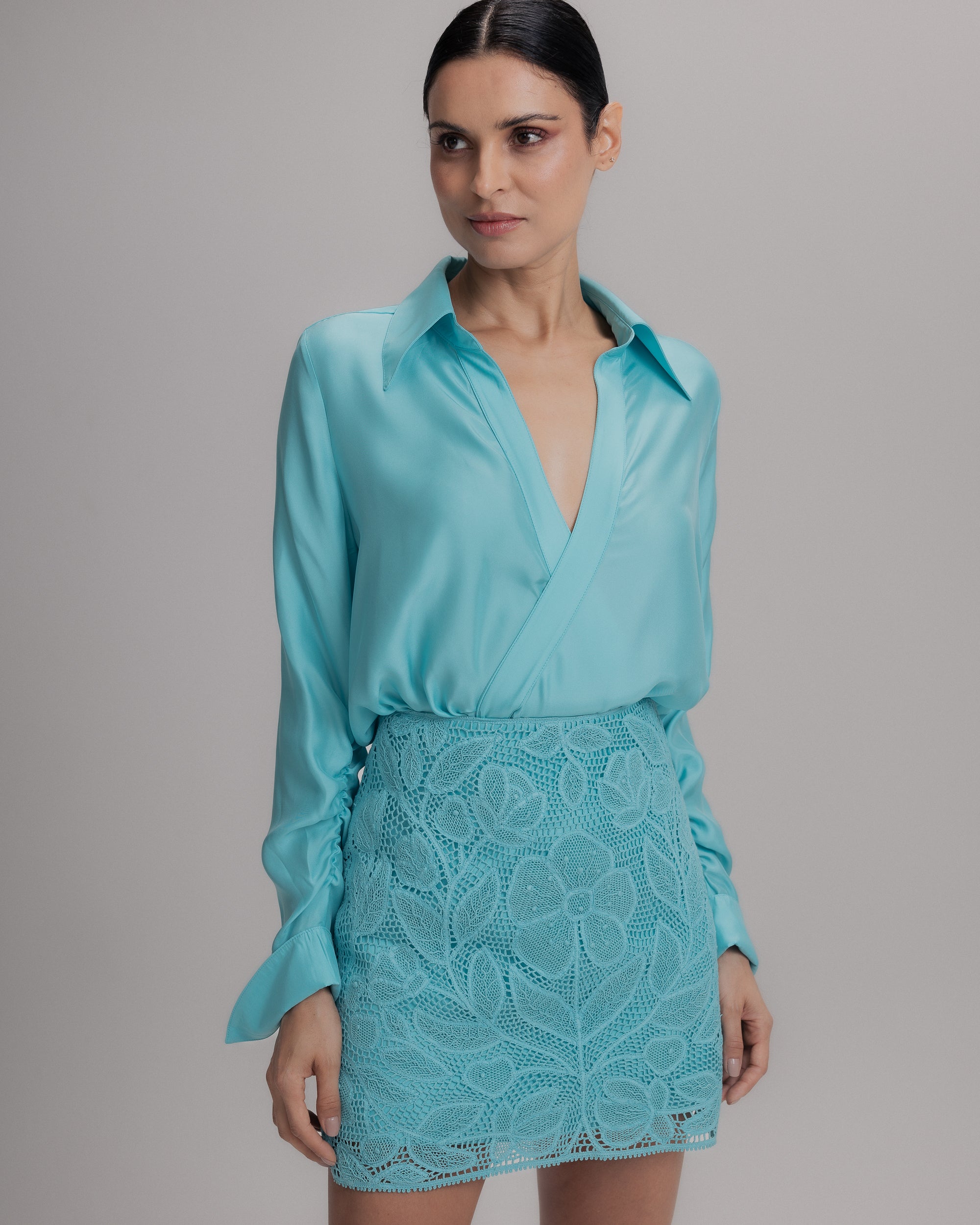 CAMISA ANDREA AZUL CURACAO