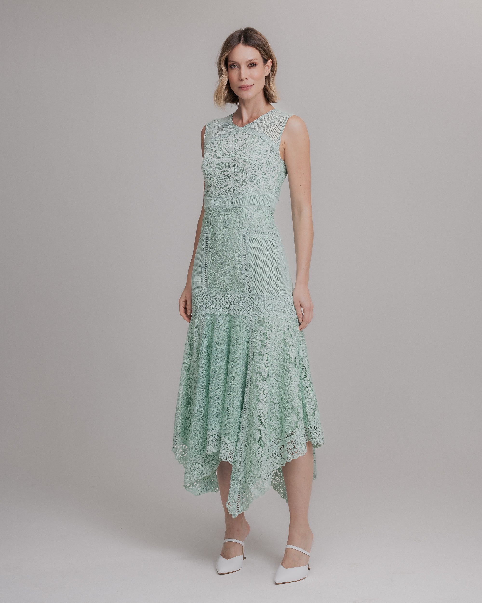 VESTIDO MIDI ELAINE VERDE AMALFI