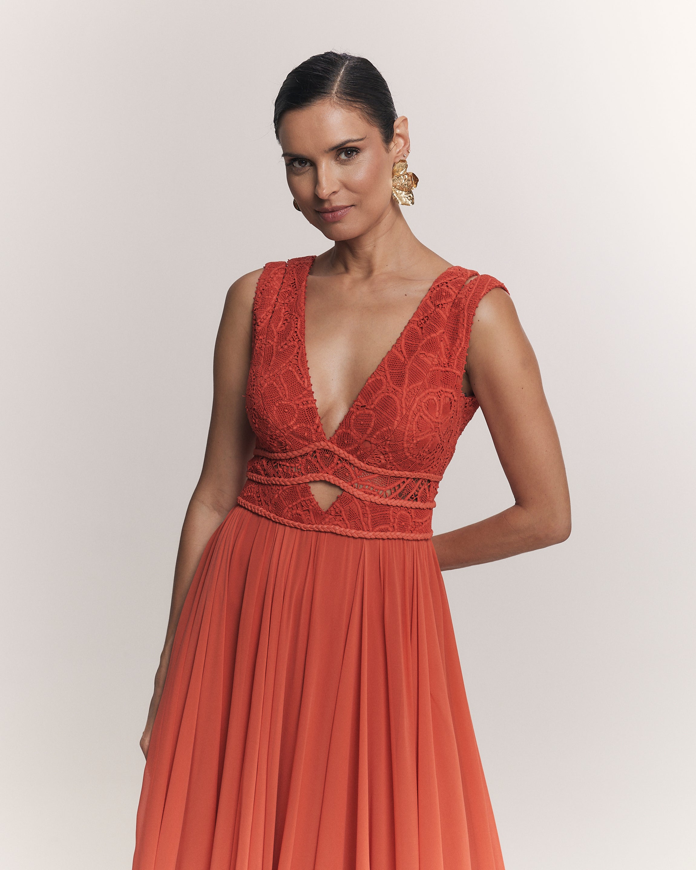 VESTIDO LONGO GABRIELA PAPRICA