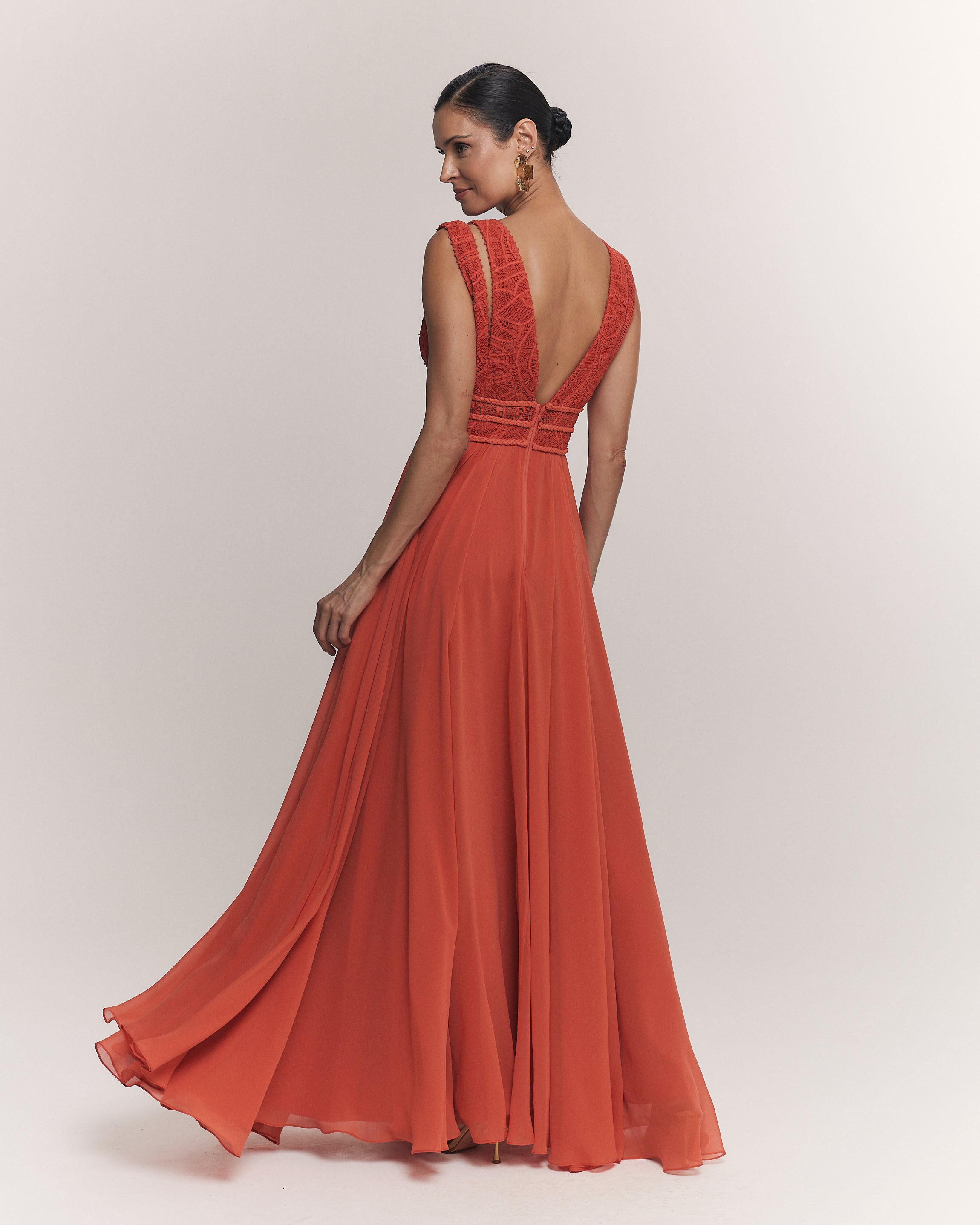 VESTIDO LONGO GABRIELA PAPRICA