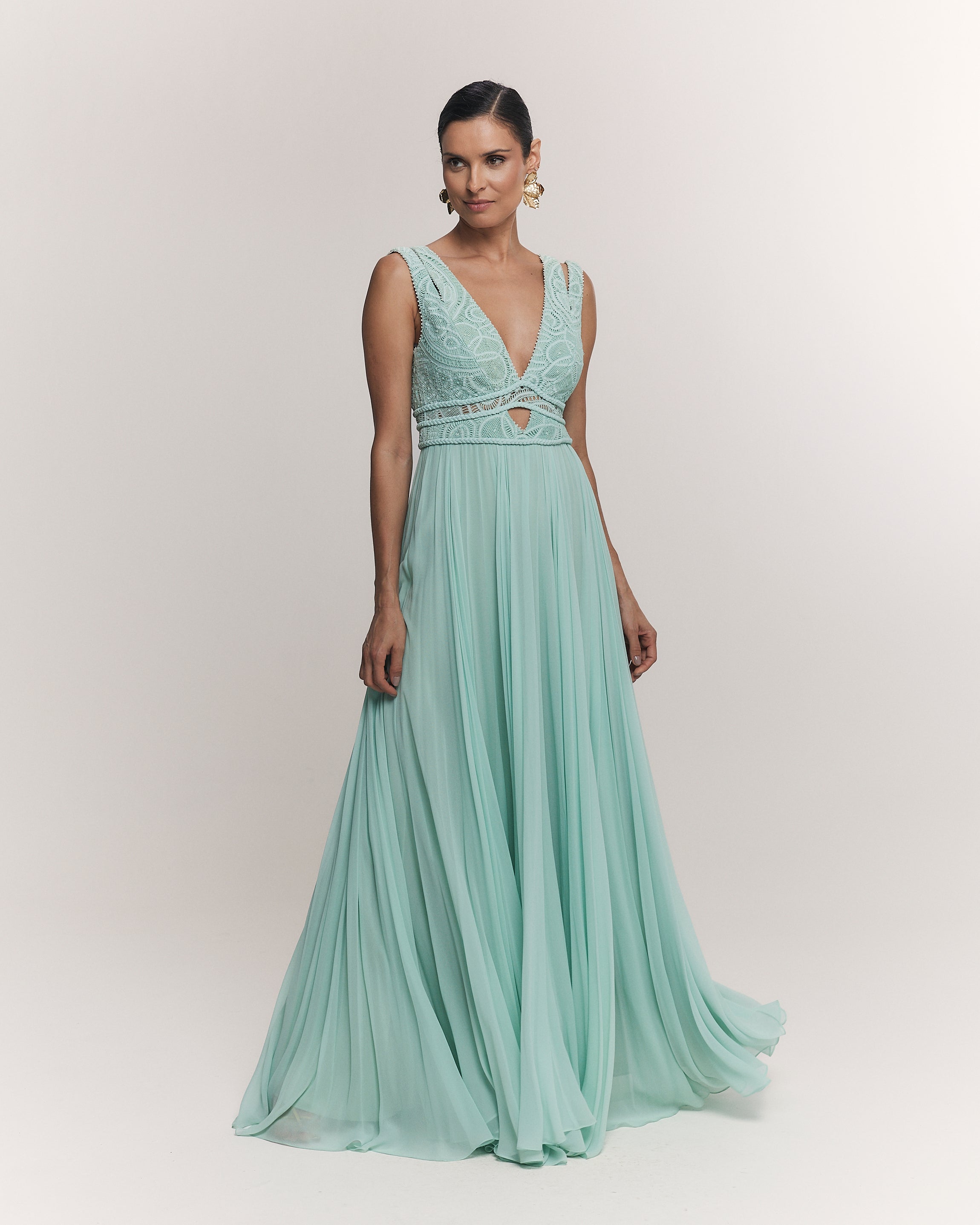 VESTIDO LONGO GABRIELA VERDE AMALFI