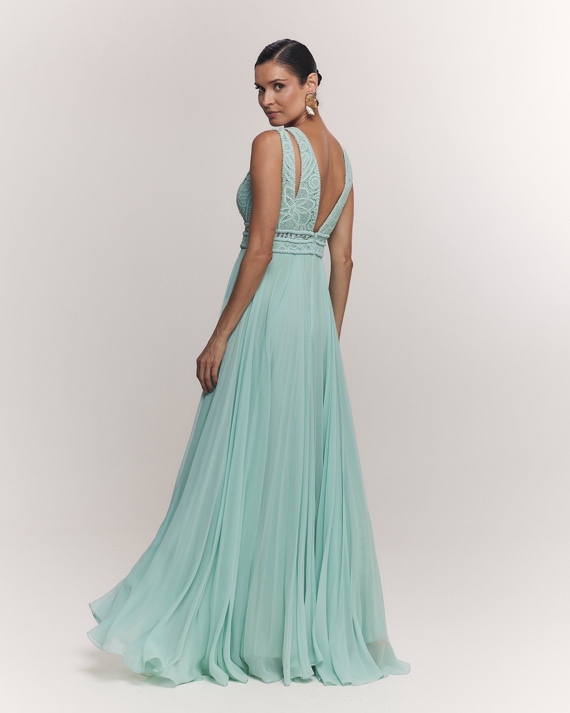 VESTIDO LONGO GABRIELA VERDE AMALFI