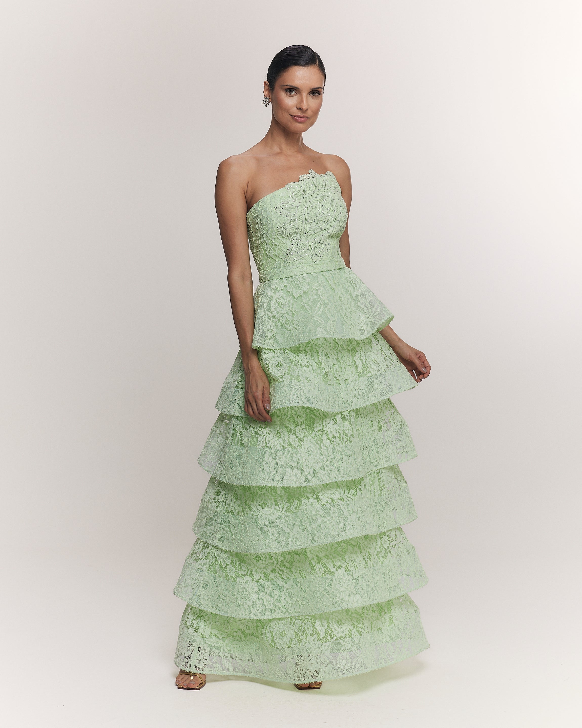 VESTIDO LONGO KIARA VERDE CALLA