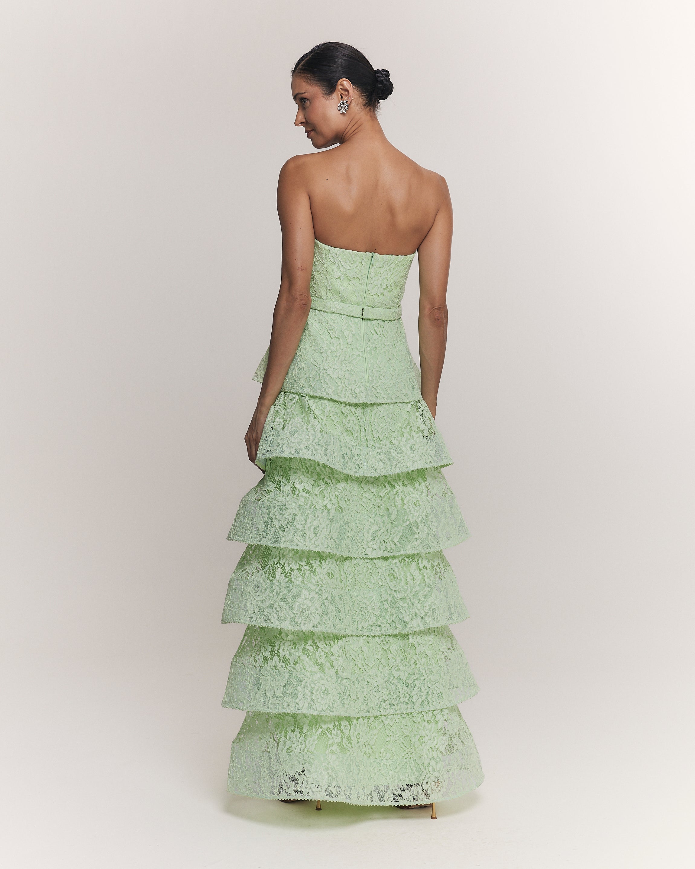 VESTIDO LONGO KIARA VERDE CALLA