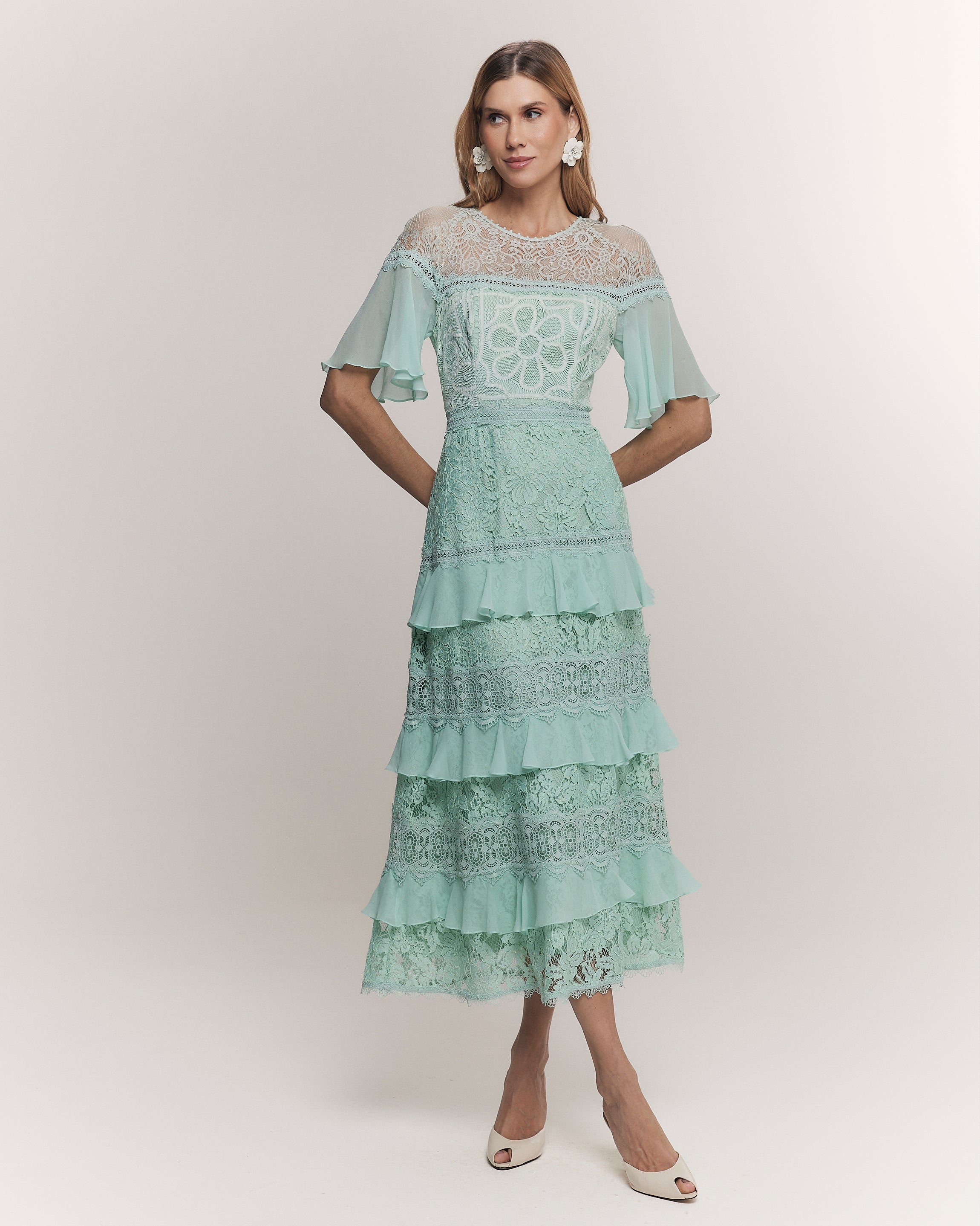 VESTIDO MIDI MARGOT VERDE AMALFI