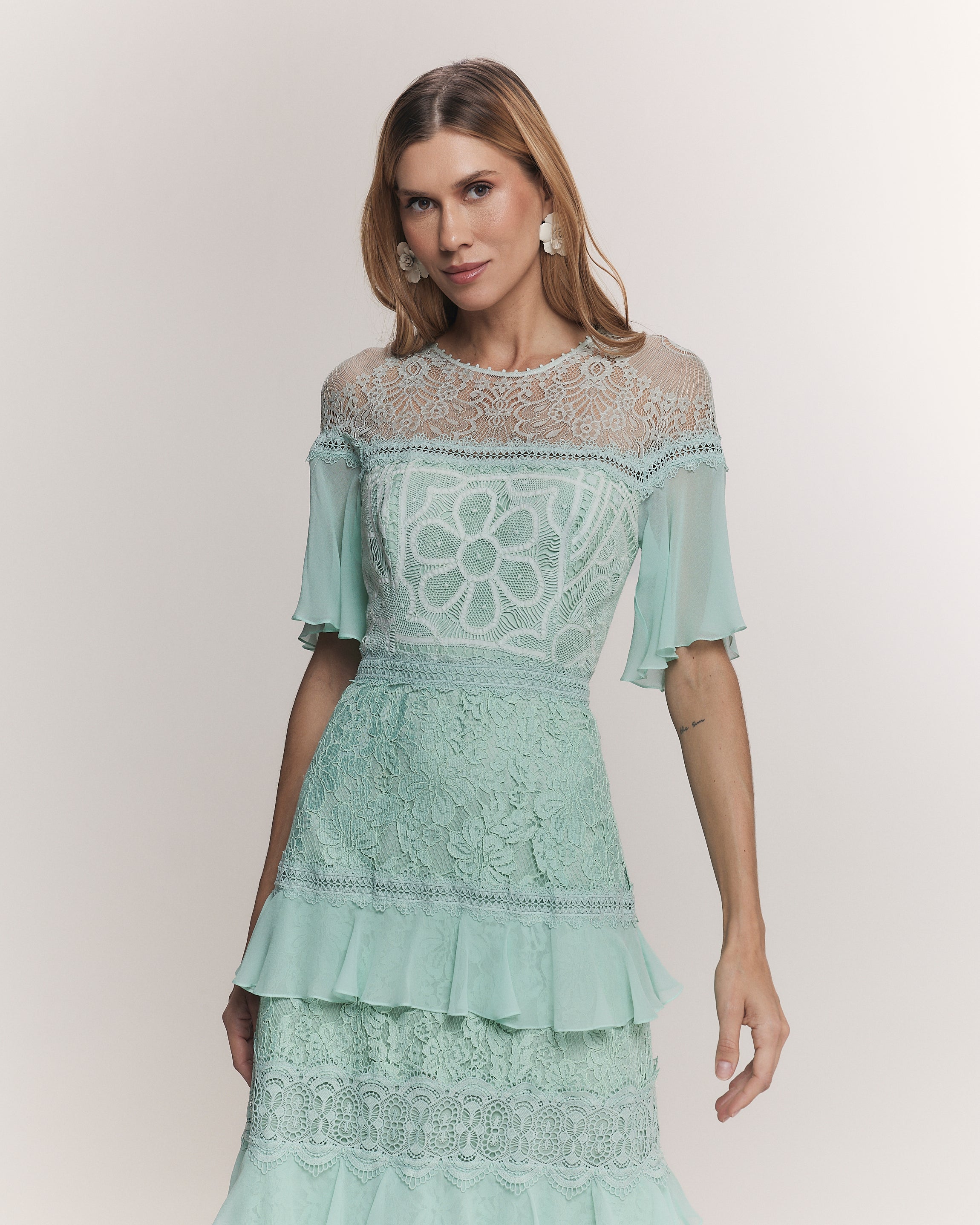VESTIDO MIDI MARGOT VERDE AMALFI