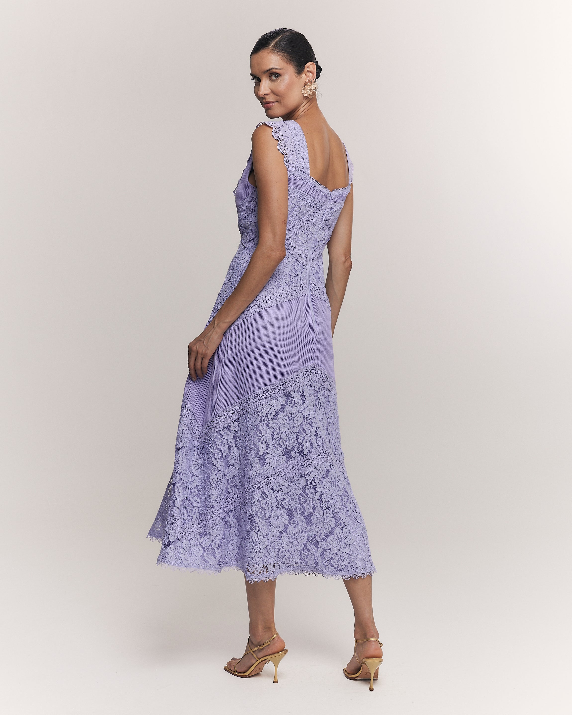 VESTIDO MIDI JULIA LILAS VERBENA