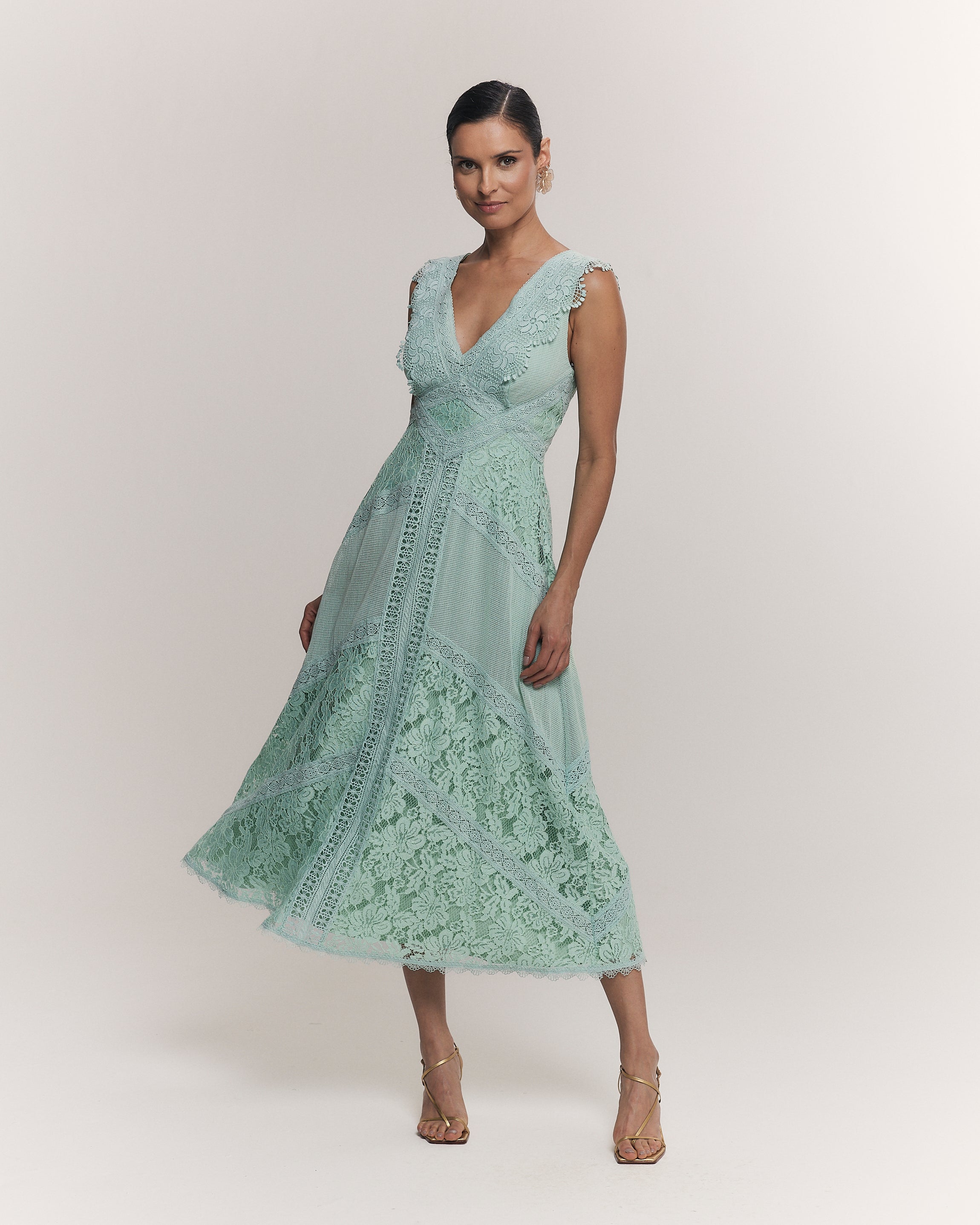 VESTIDO MIDI JULIA VERDE AMALFI