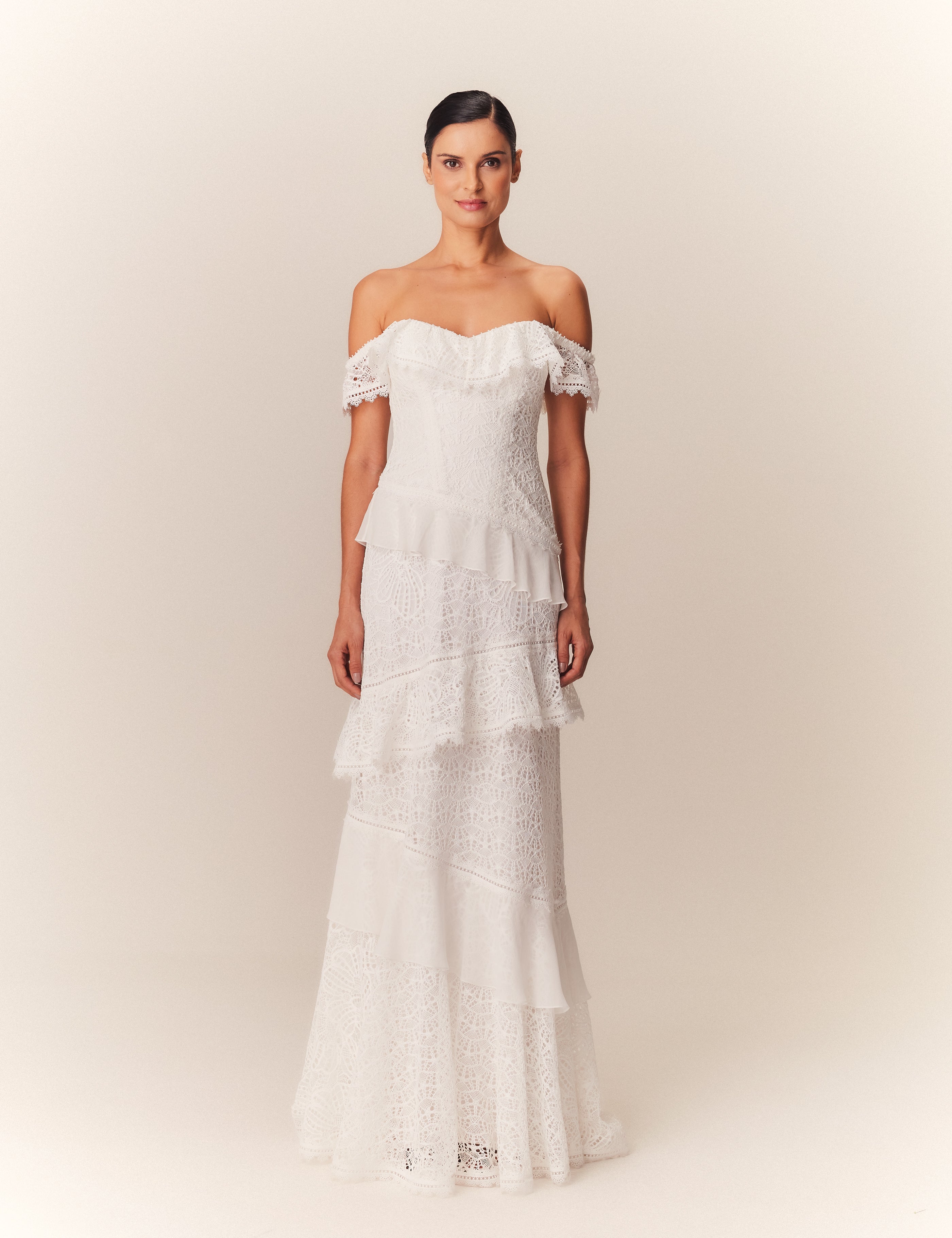 VESTIDO LONGO INGRID OFF WHITE