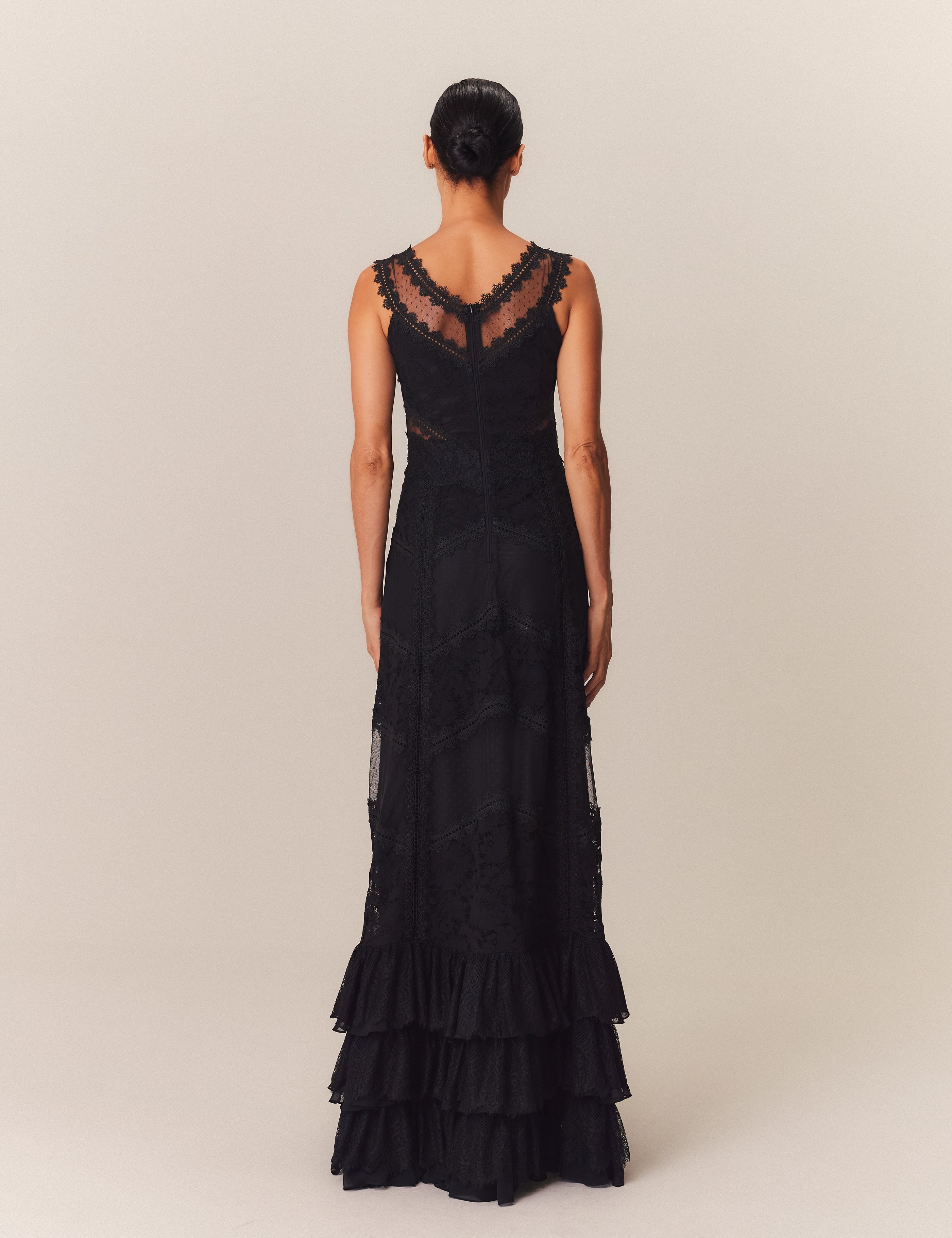 VESTIDO LONGO FIORELA PRETO