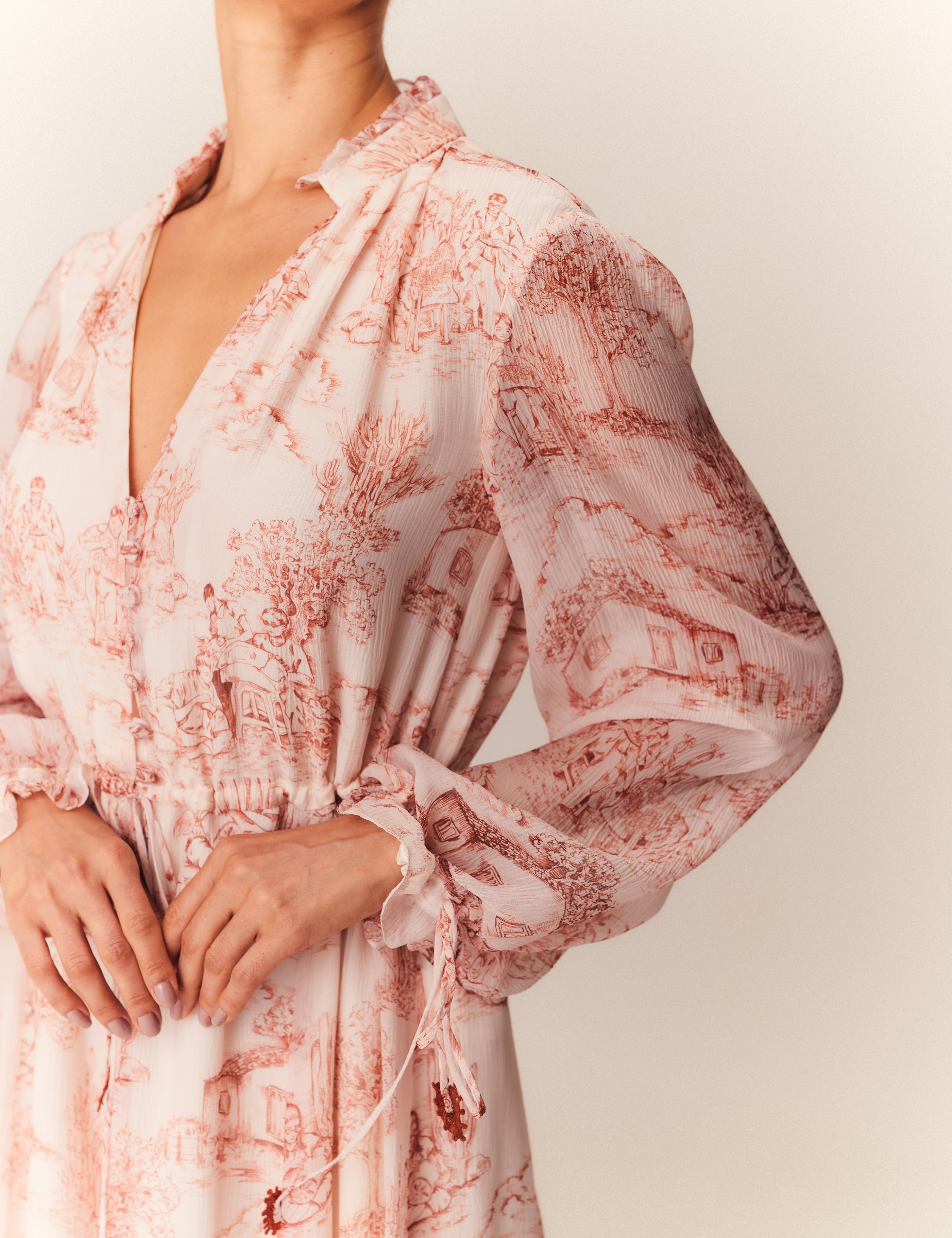 VESTIDO MIDI SOFIA ESTAMPA RENDEIRAS