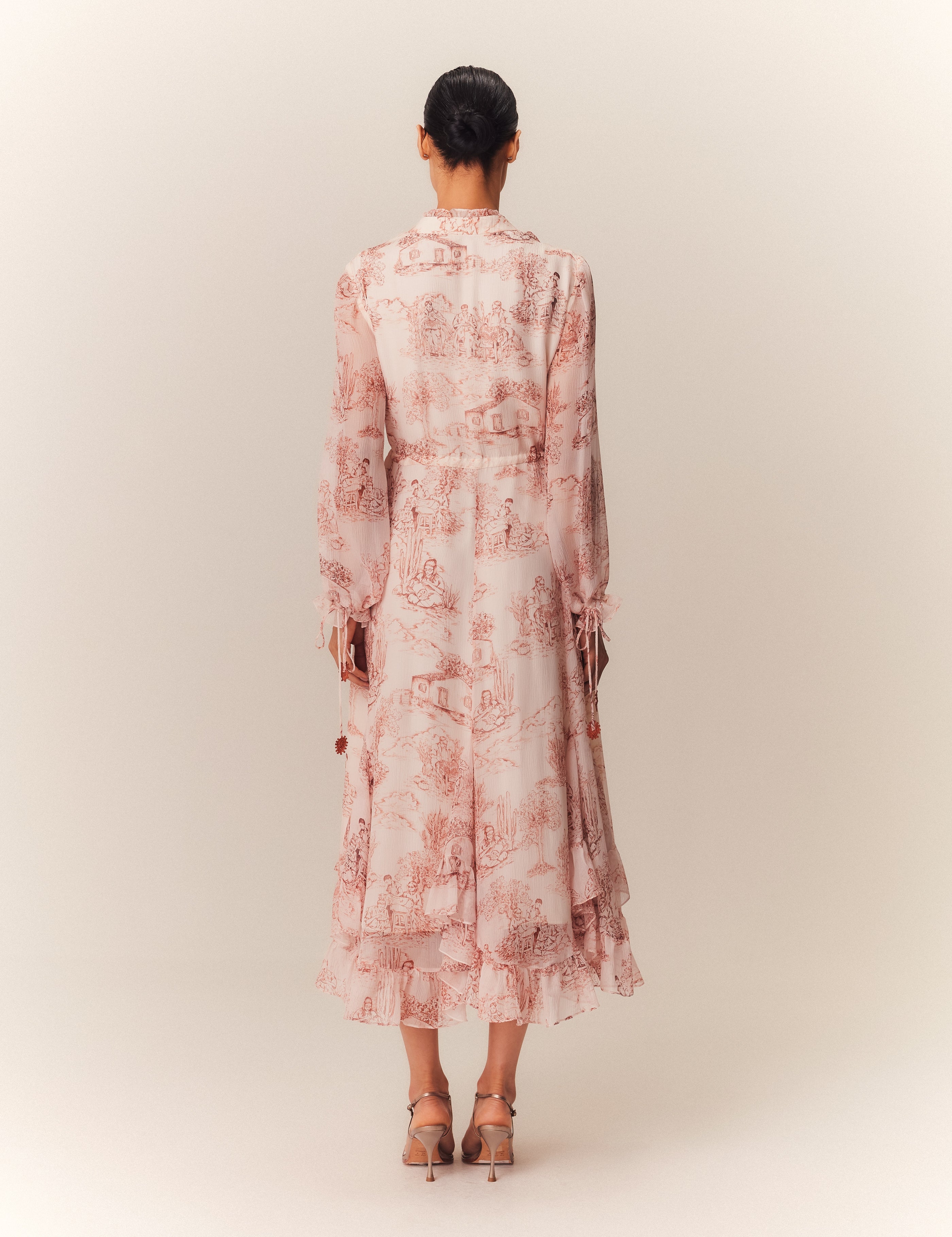 VESTIDO MIDI SOFIA ESTAMPA RENDEIRAS