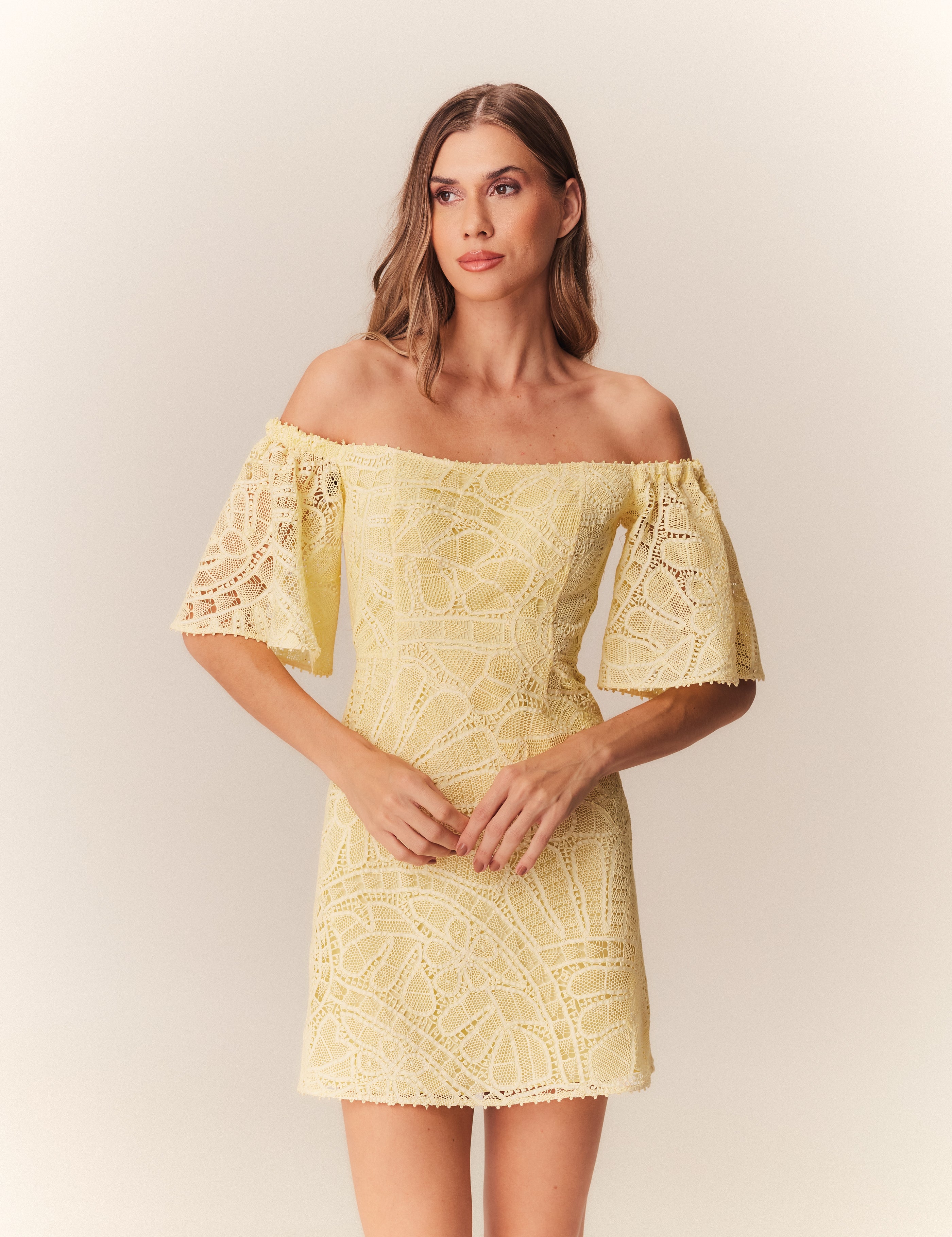 VESTIDO CURTO DANI AMARELO CANARIO