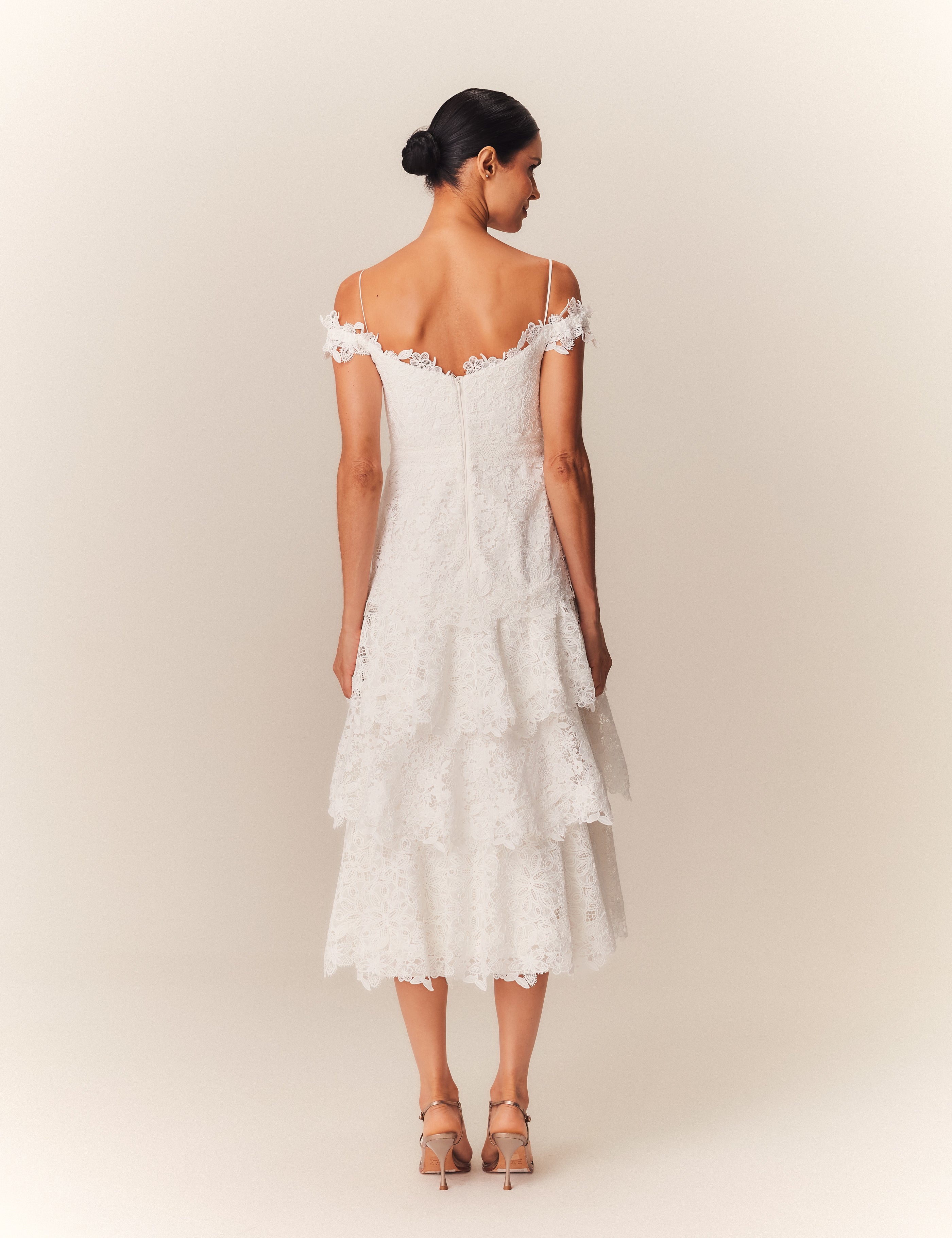 VESTIDO MIDI LUMA OFF WHITE