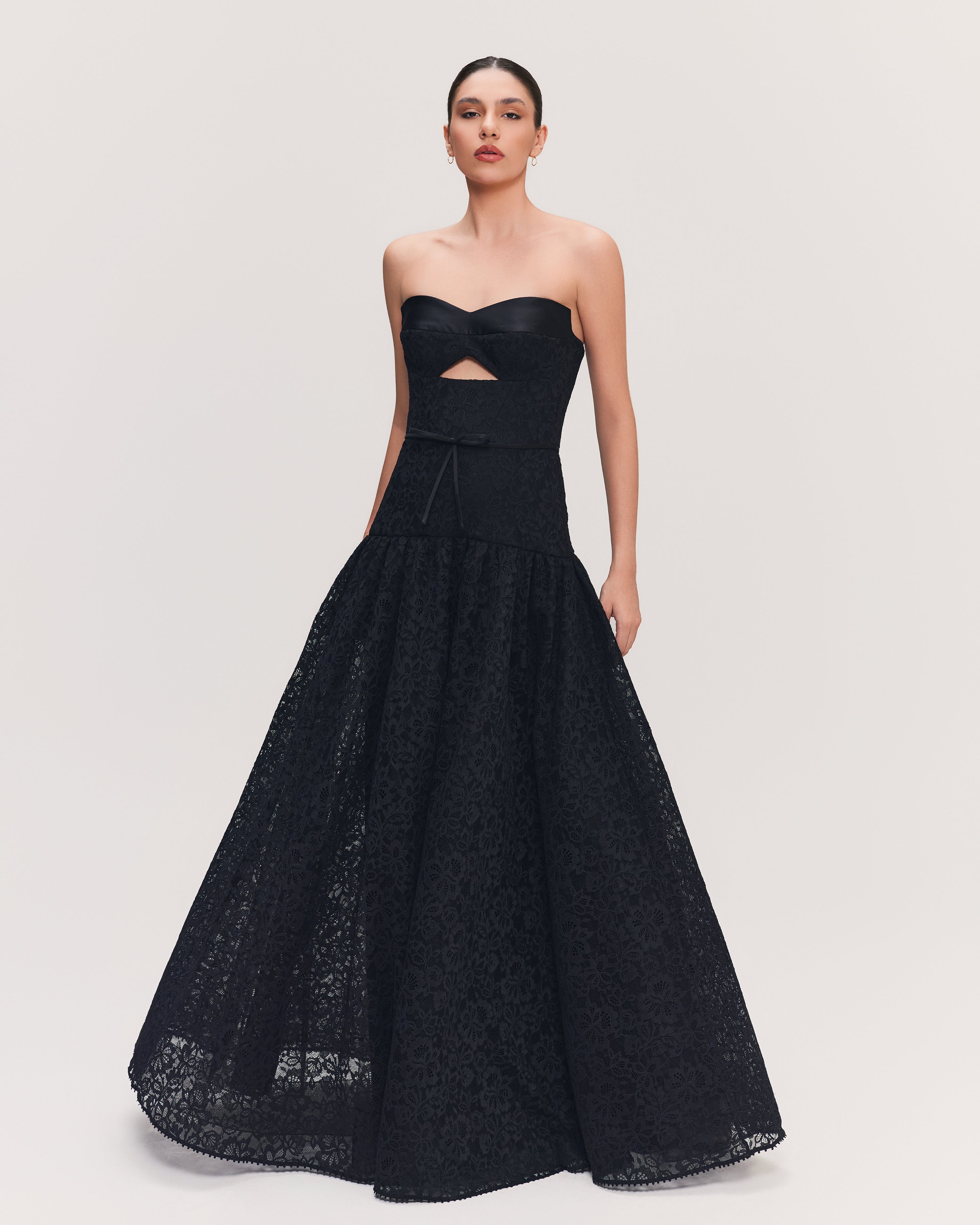 VESTIDO LONGO DYENNA PRETO