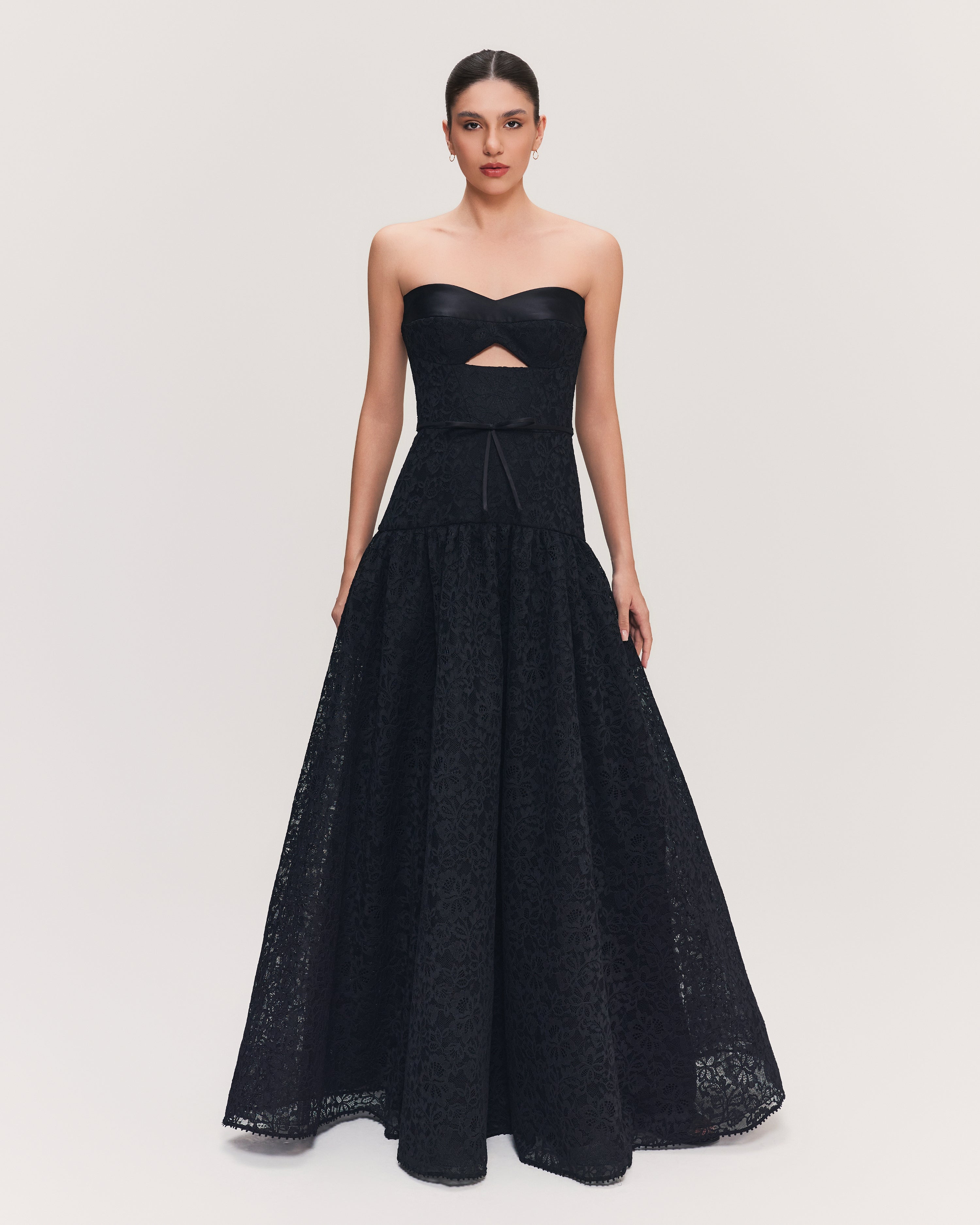 VESTIDO LONGO DYENNA PRETO