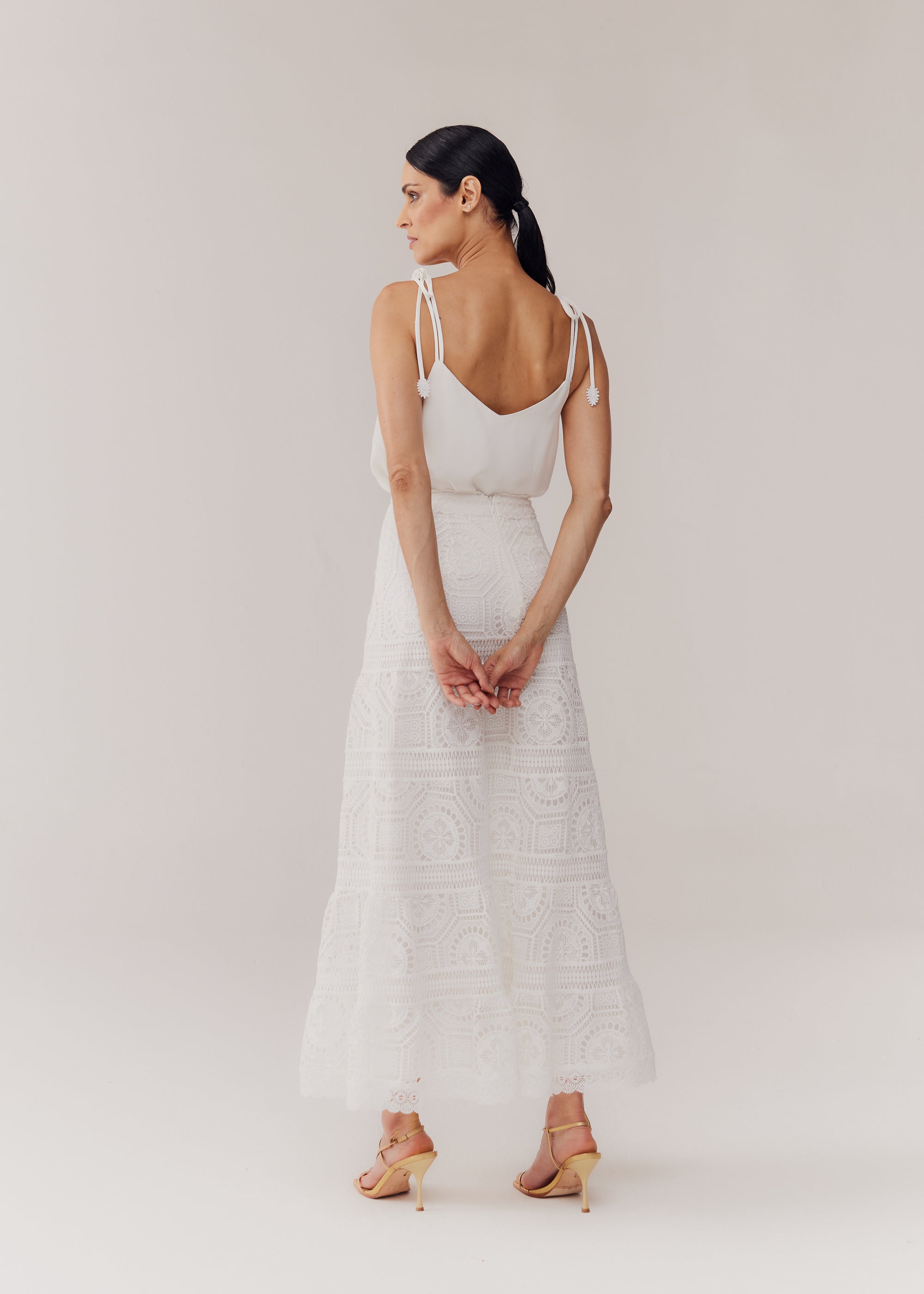 SAIA MIDI CAMILA OFF WHITE