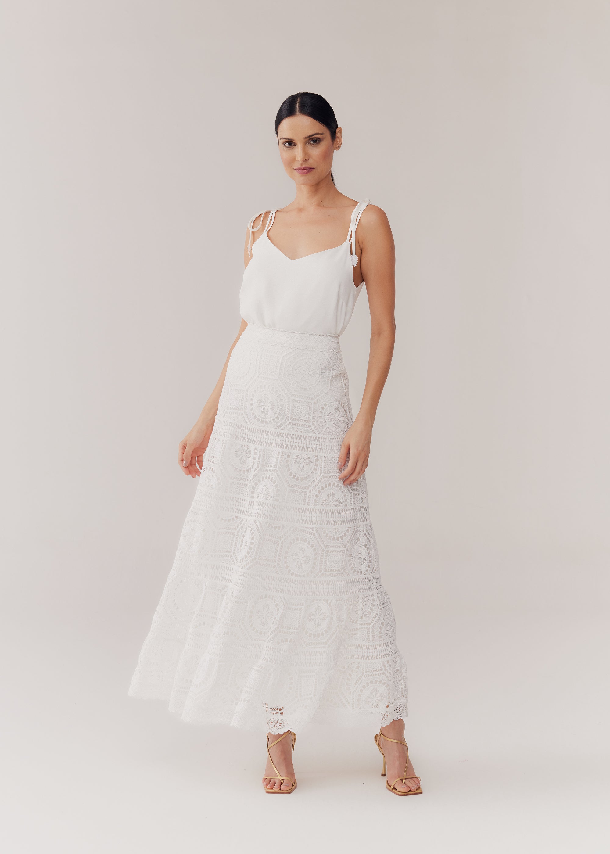 SAIA MIDI CAMILA OFF WHITE